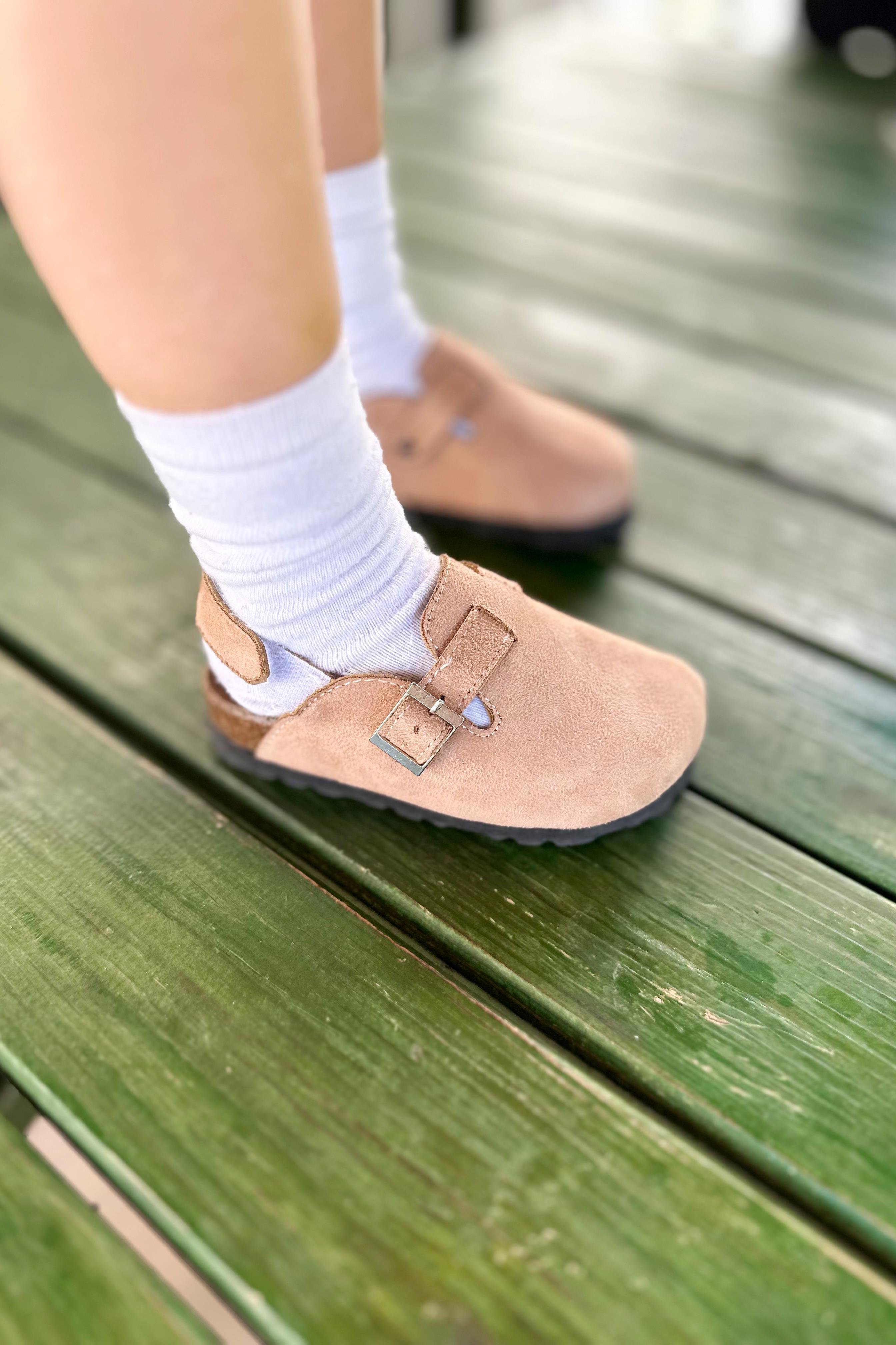 Tokalı Çocuk Terlik Bej