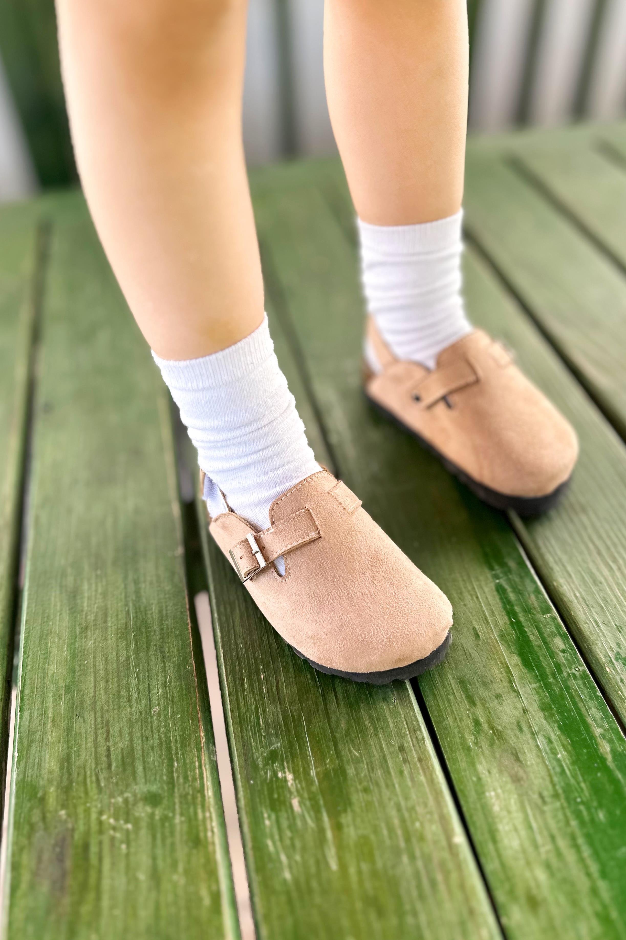 Tokalı Çocuk Terlik Bej