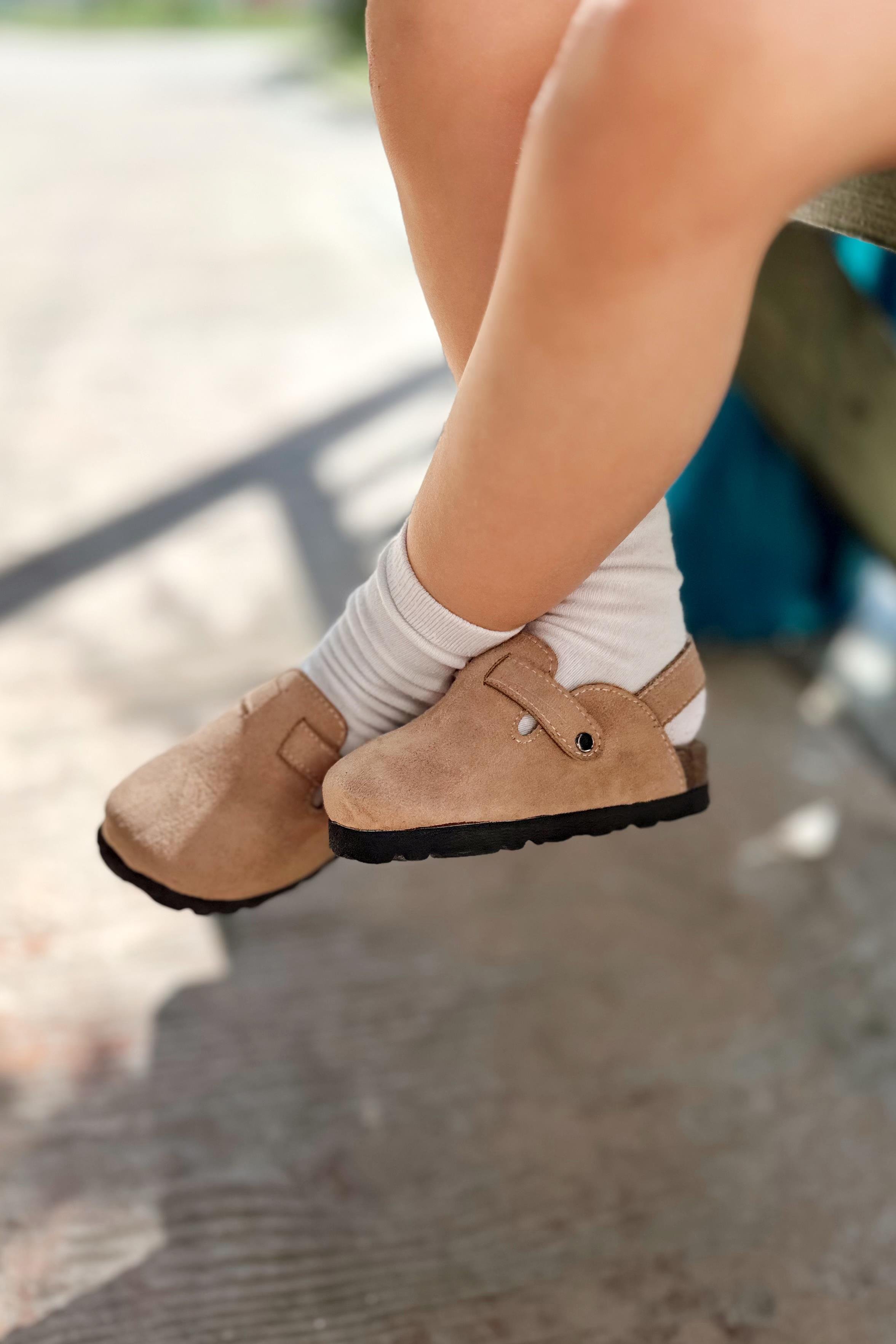 Tokalı Çocuk Terlik Bej