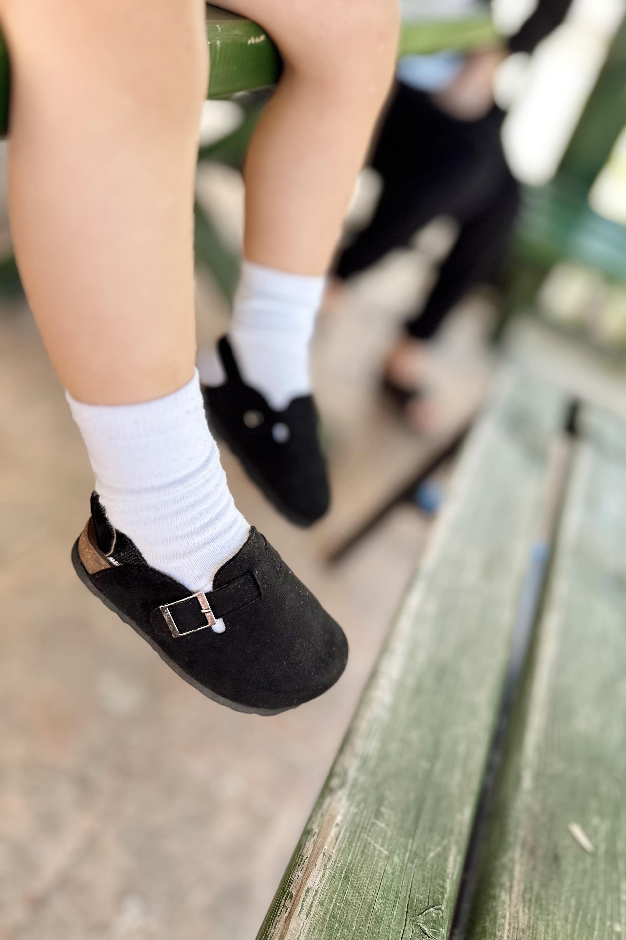 Tokalı Çocuk Terlik Siyah