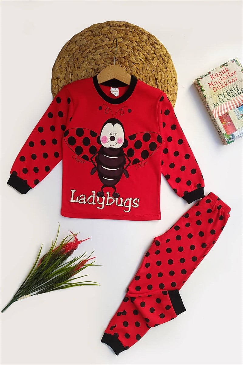 Uğur Böcekli Çocuk Pijama Takımı