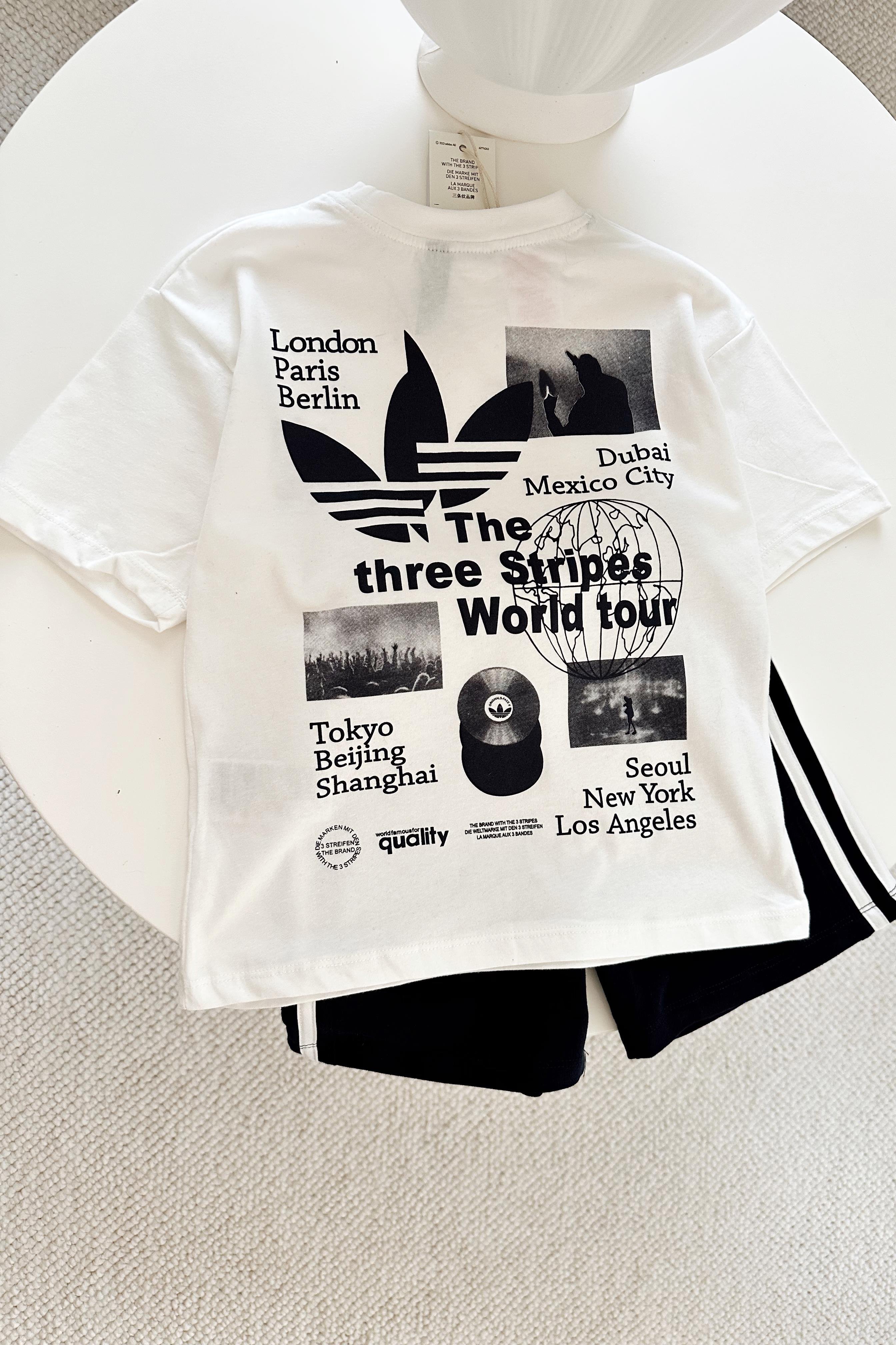 World Tour Baskılı Çocuk Takım Lacivert Beyaz