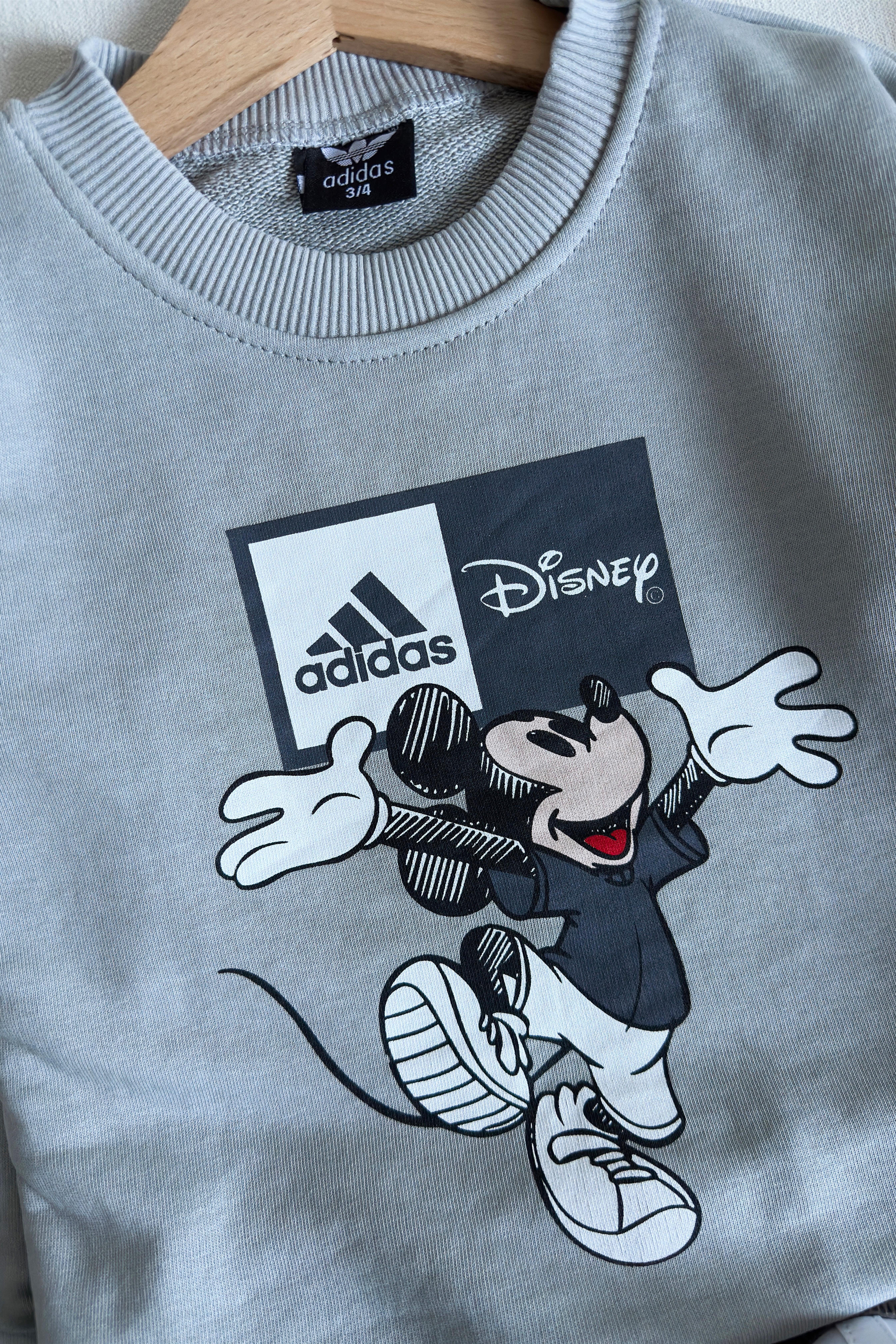 Yazı ve Mickey Baskılı Çocuk Eşofman Takımı Antrasit