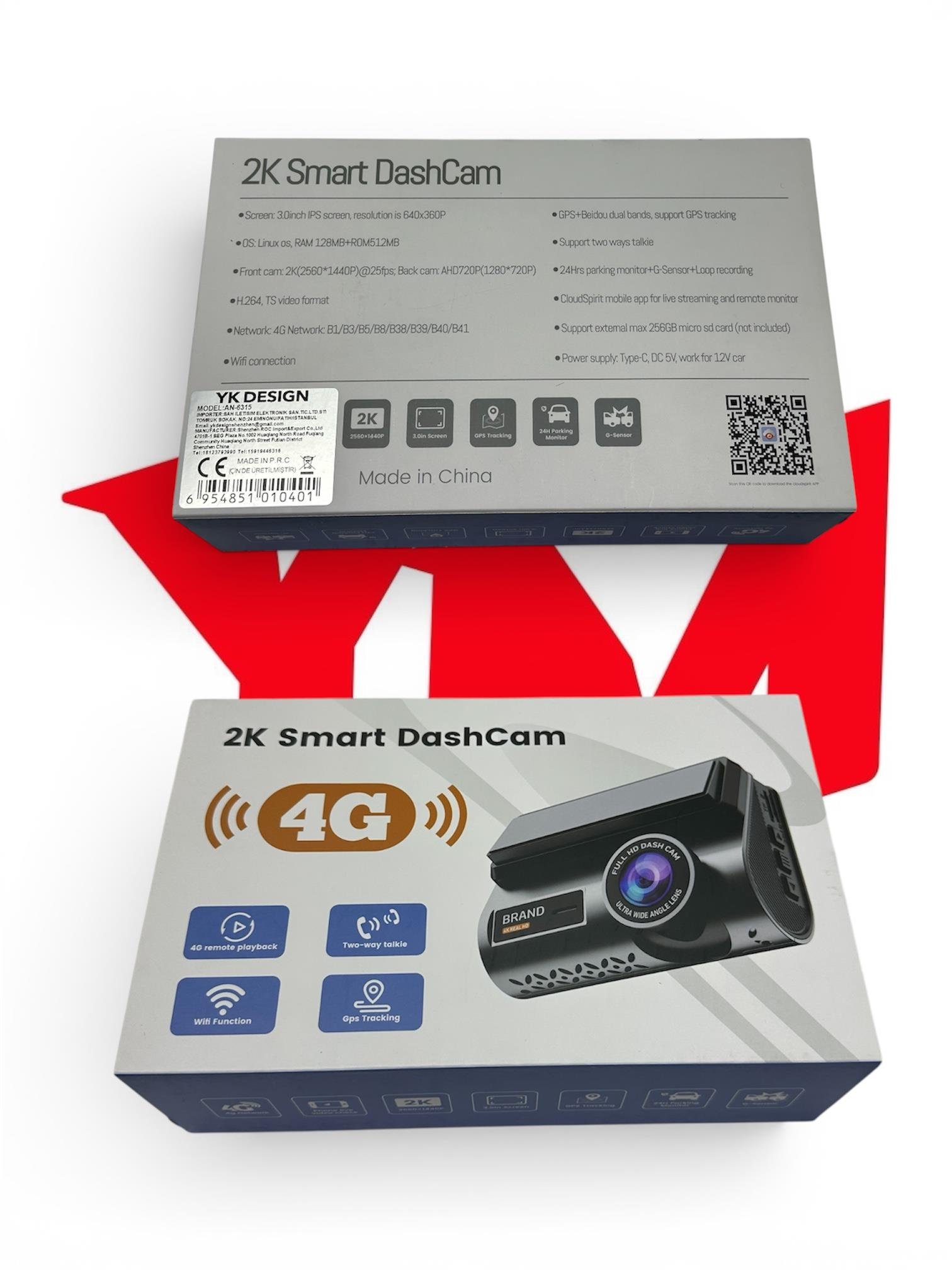 Araç Kamerası 2K Smart DashCam Araç İçi Kamera 2K DashCam