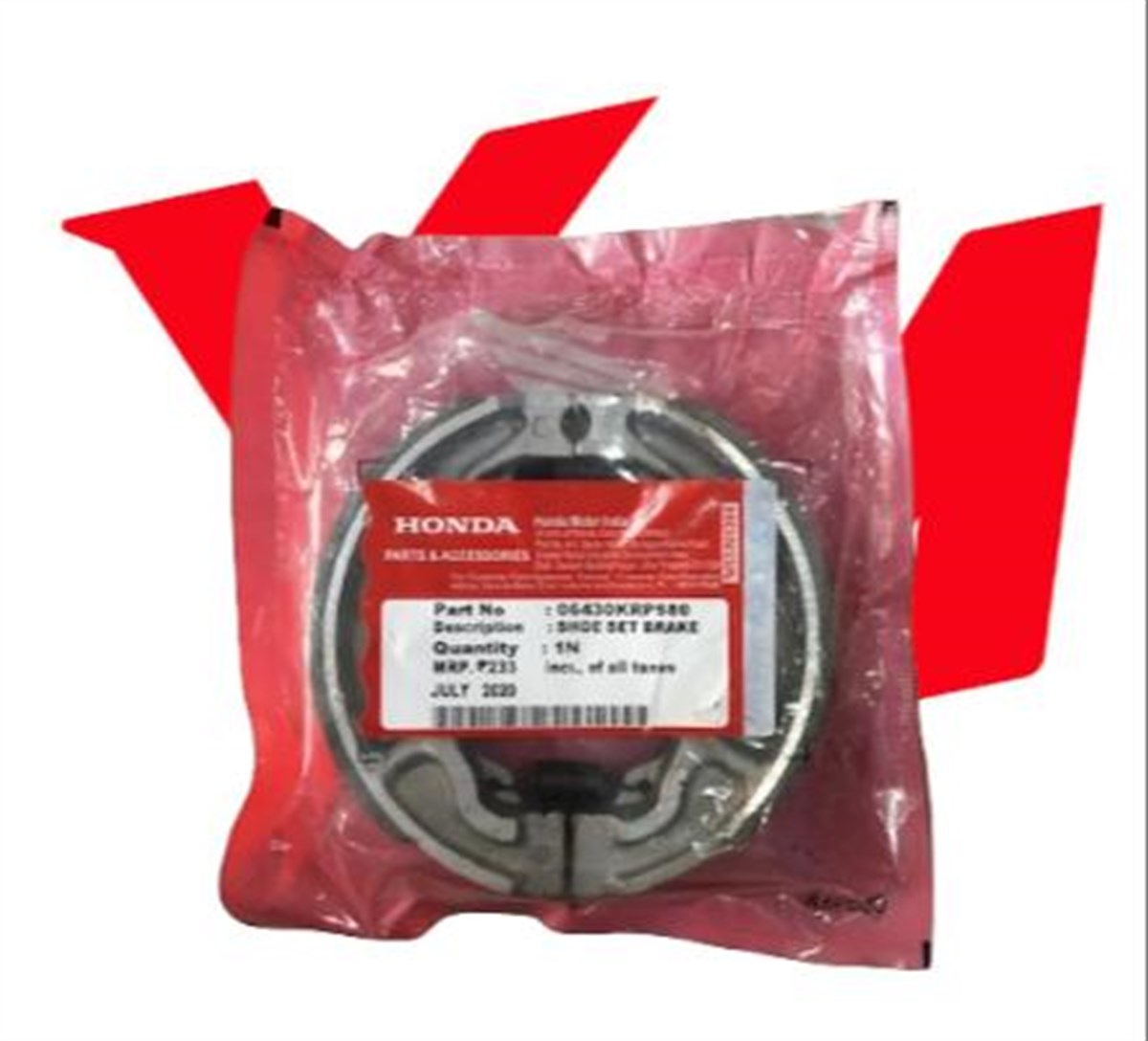 Honda Fizy 125 Arka Fren Balatası Orj.Honda Fizy 125 Arka Fren Balatası Orj.