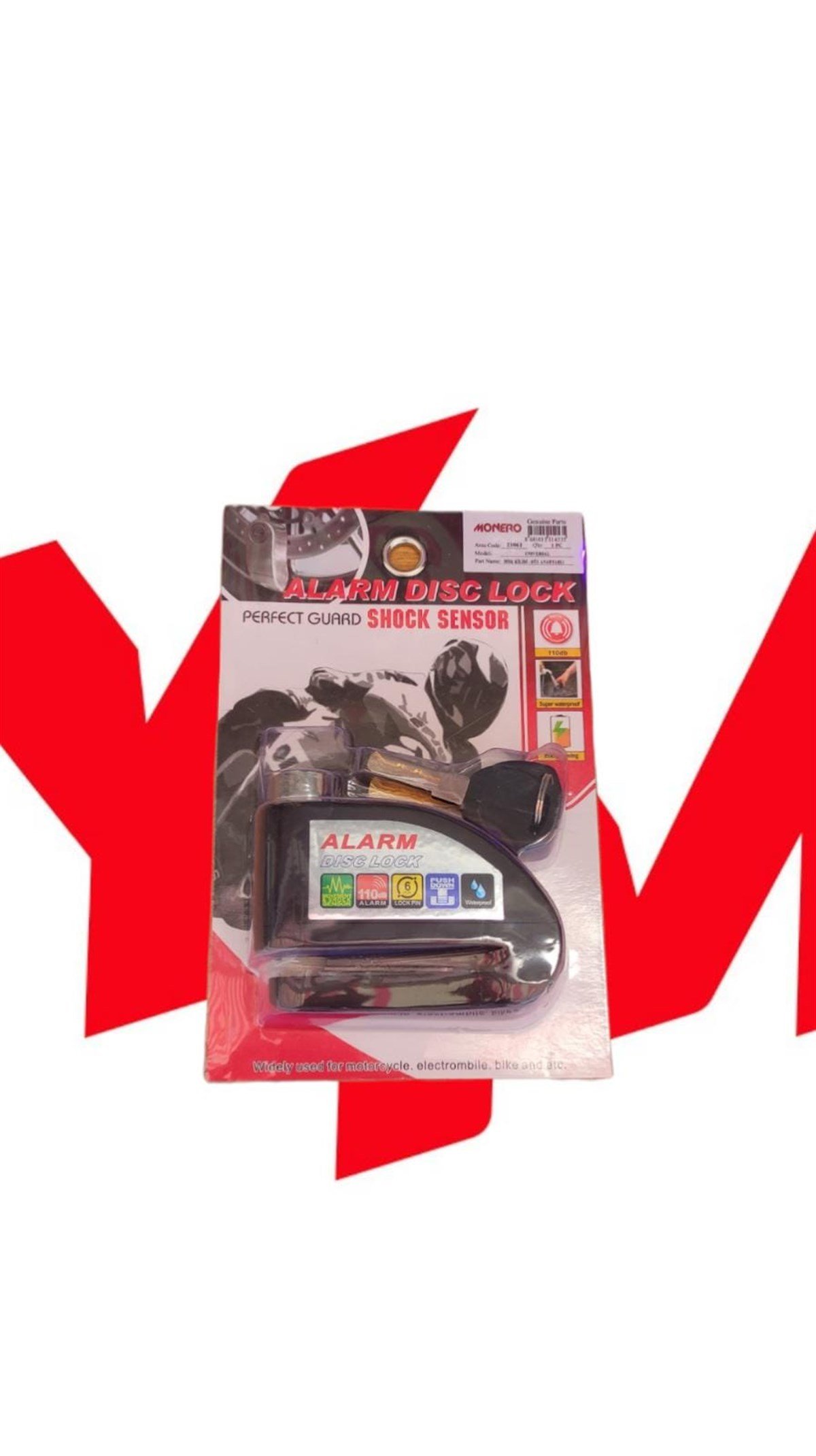 Motosiklet Disk Kilidi Alarmlı 110 DbMotosiklet Disk Kilidi Alarmlı 110 Db