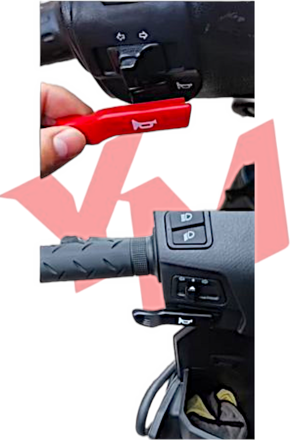 Üniversal Renkli Marş Korna Buton Seti KırmızıÜniversal Renkli Marş Korna Buton Seti Kırmızı