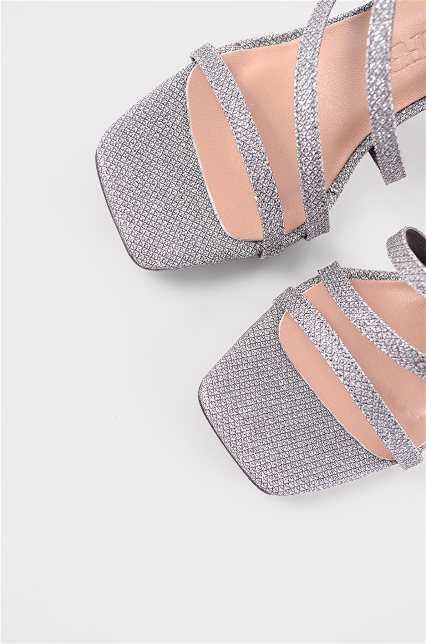 ASSUA - Kurşun Glitter - Topuklu Sandalet