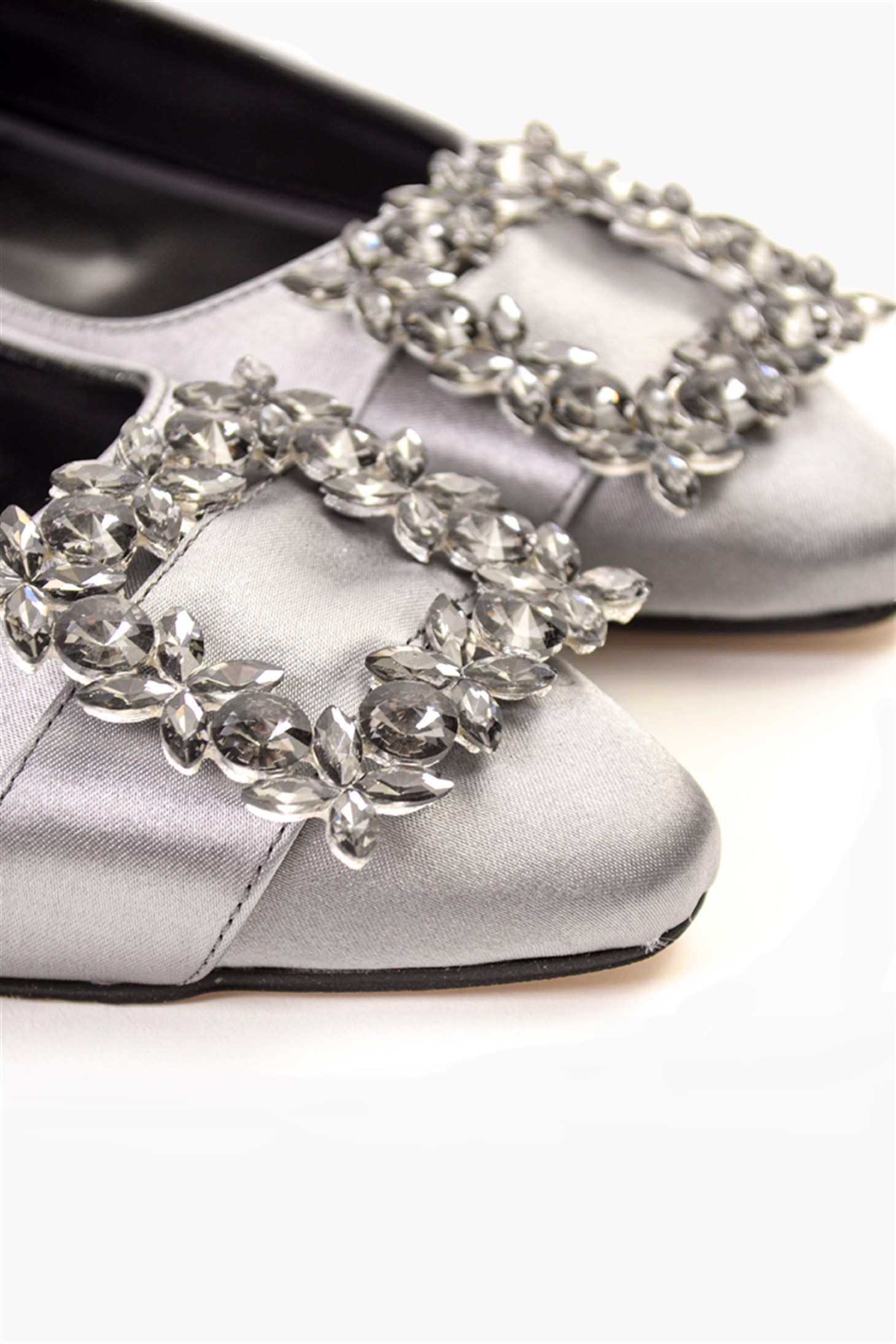 SHOES&MOREDEUPADEUPA - Kurşun Saten - Babet