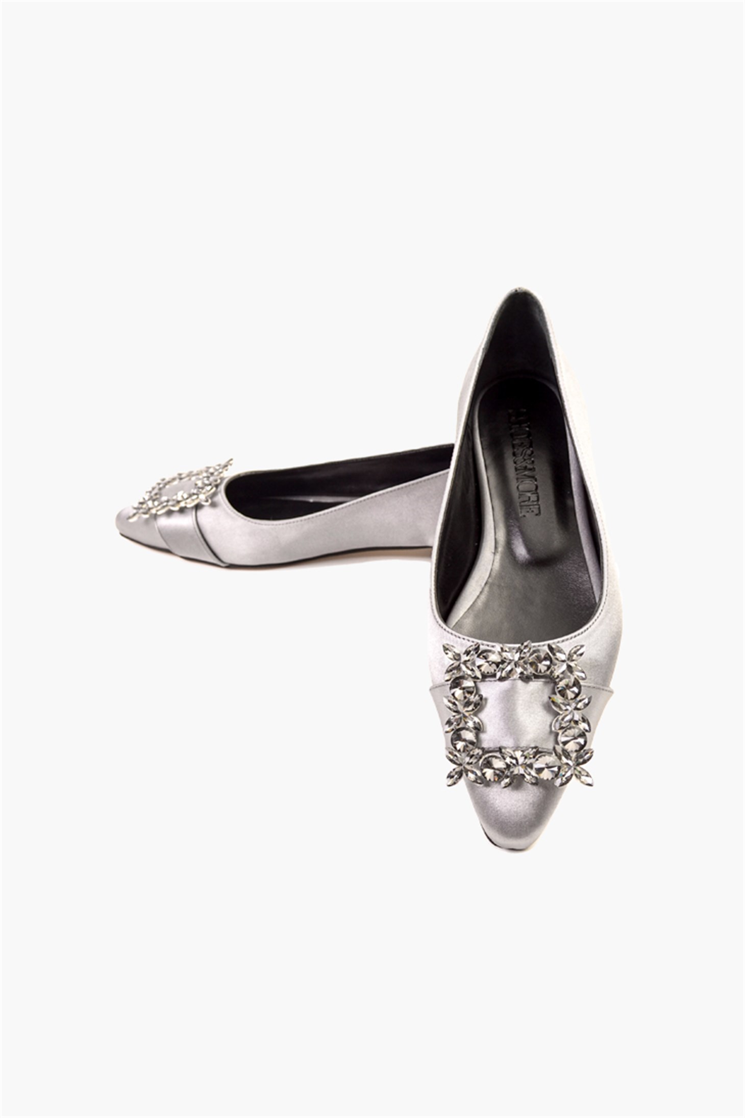 SHOES&MOREDEUPADEUPA - Kurşun Saten - Babet