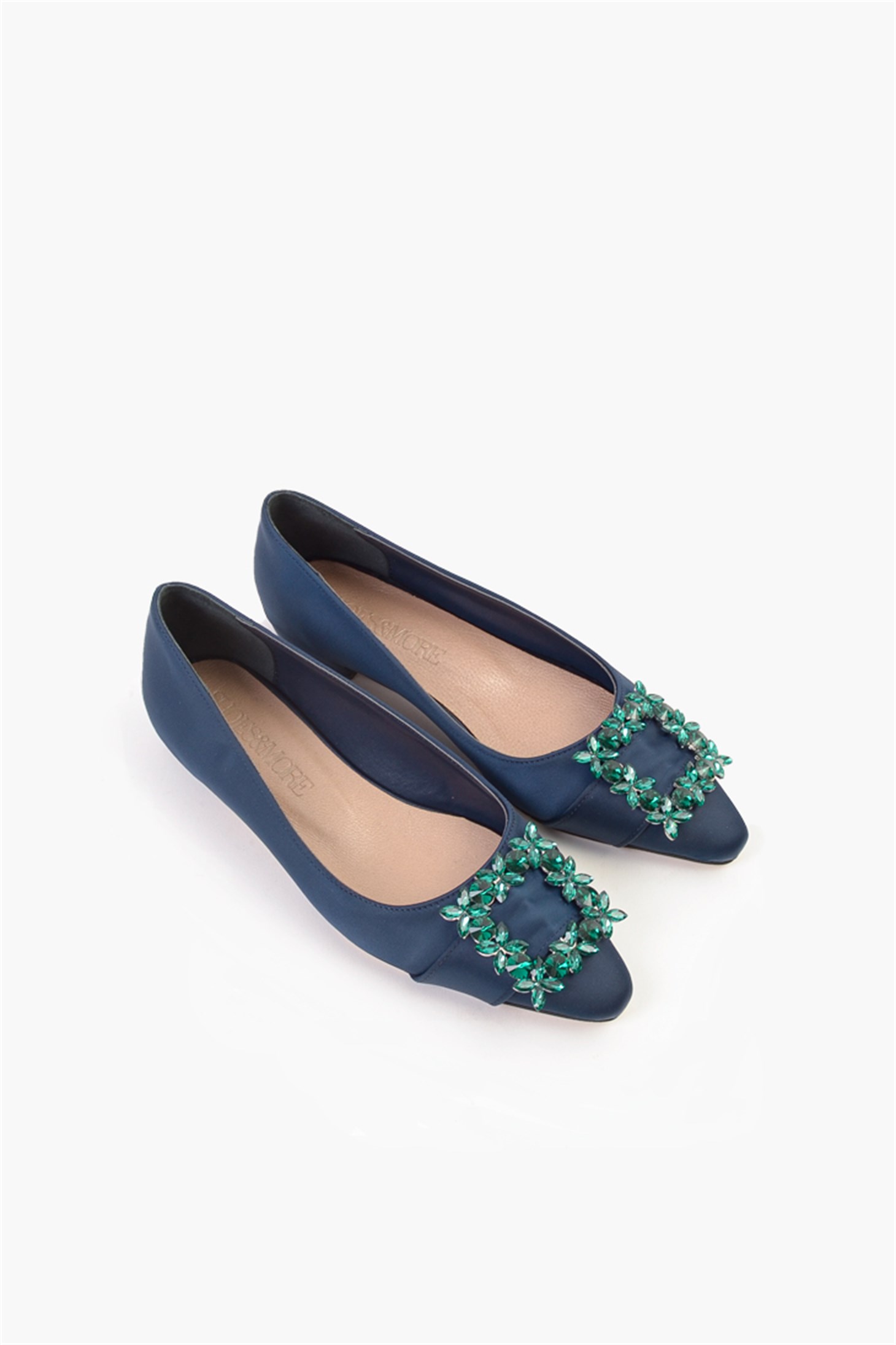 SHOES&MOREDEUPADEUPA - Lacivert Saten - Babet