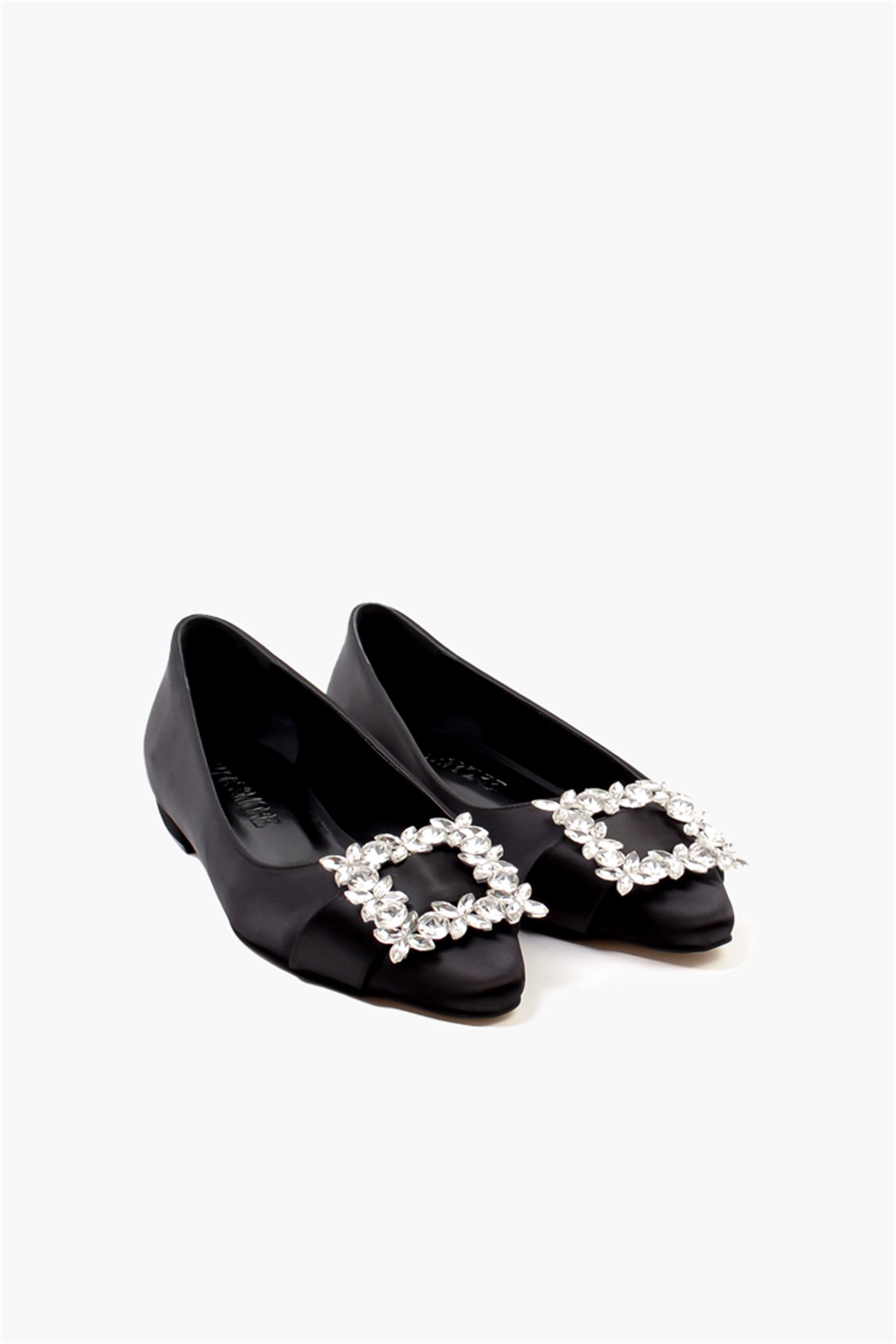 SHOES&MOREDEUPADEUPA - Siyah Saten  - Babet