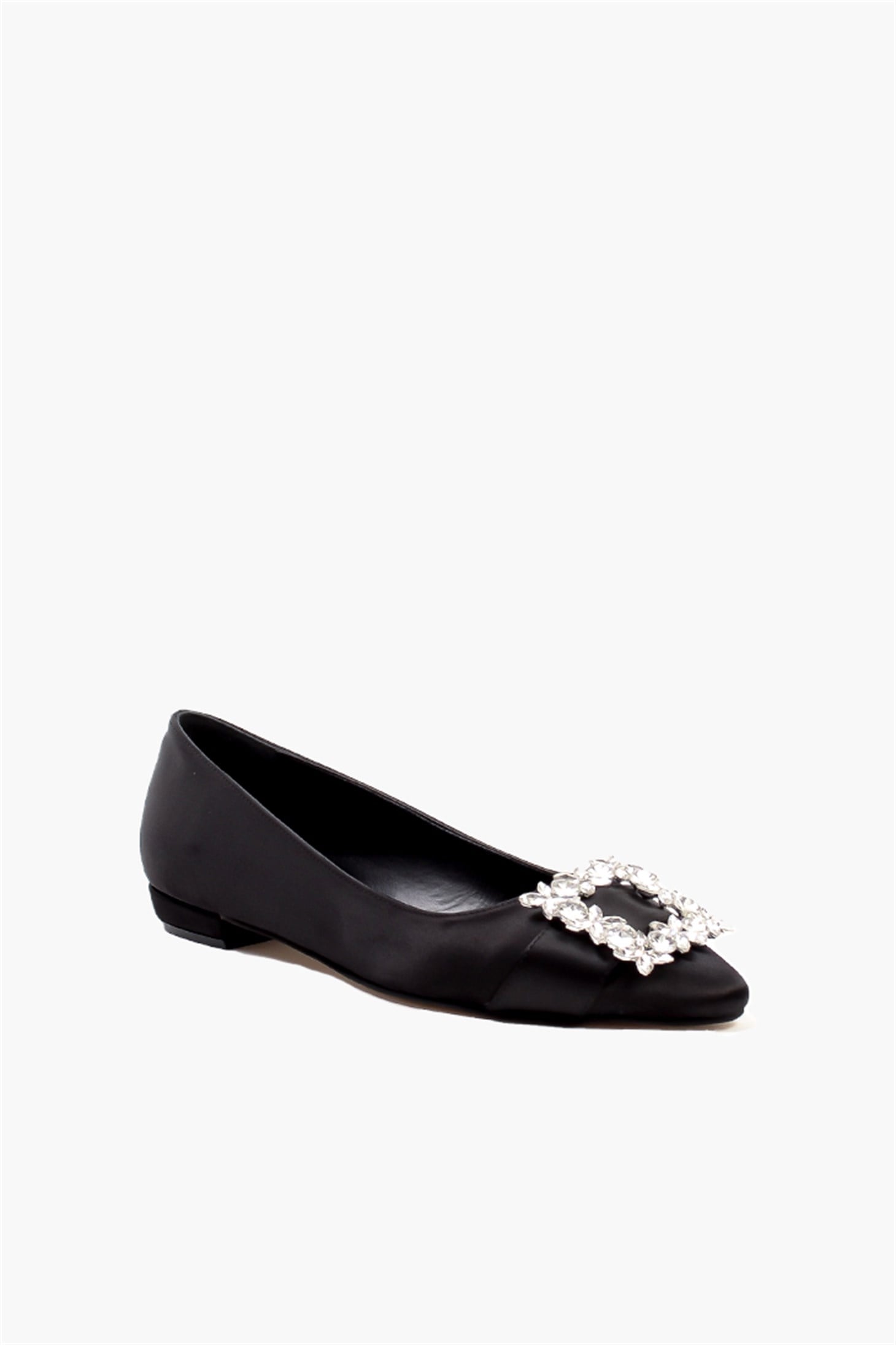 SHOES&MOREDEUPADEUPA - Siyah Saten  - Babet