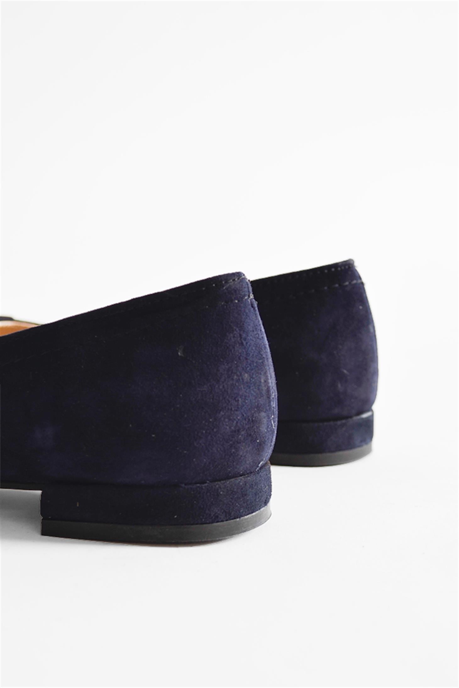 SHOES&MOREMELFANMELFAN - Lacivert Süet - Babet