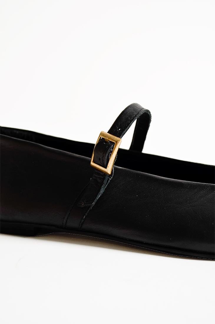 SHOES&MORENORDANORDA - Siyah Deri - Babet