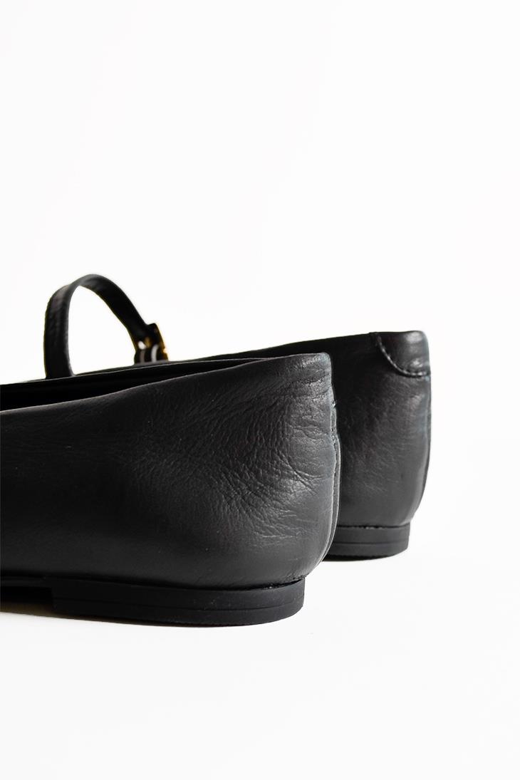 SHOES&MORENORDANORDA - Siyah Deri - Babet