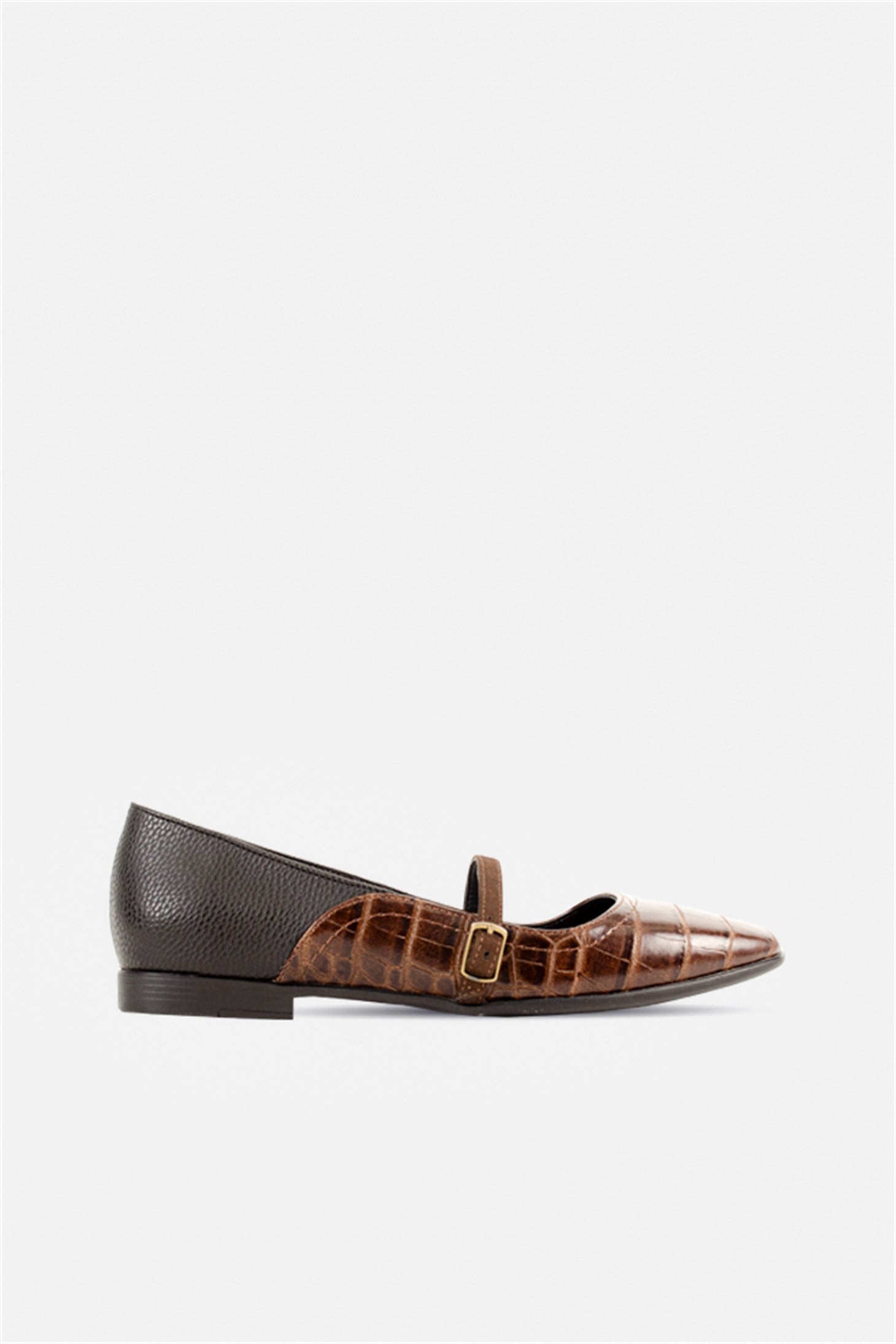 SHOES&MORETOETOE - Kahve Croco - Babet