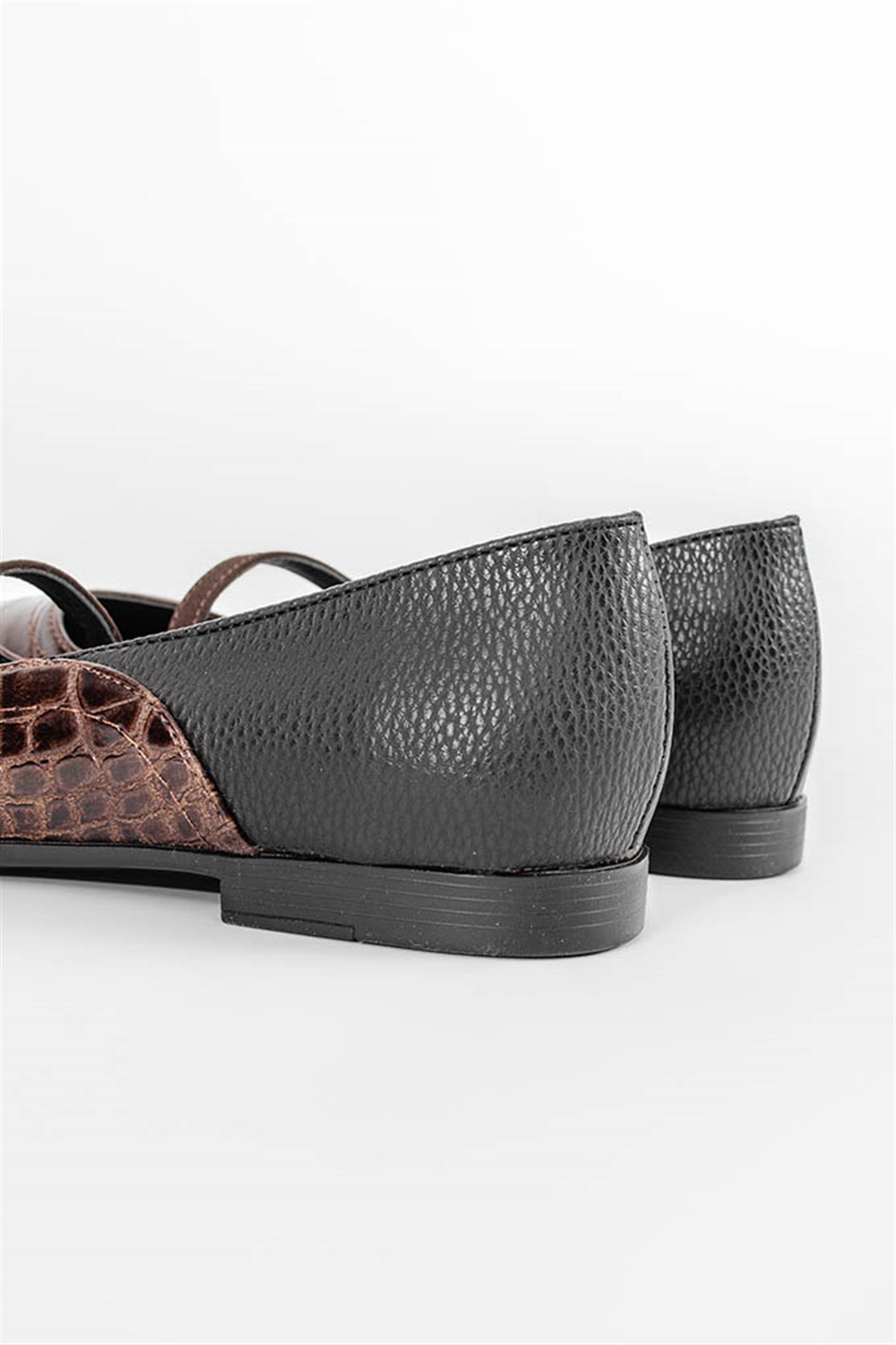 SHOES&MORETOETOE - Kahve Croco - Babet