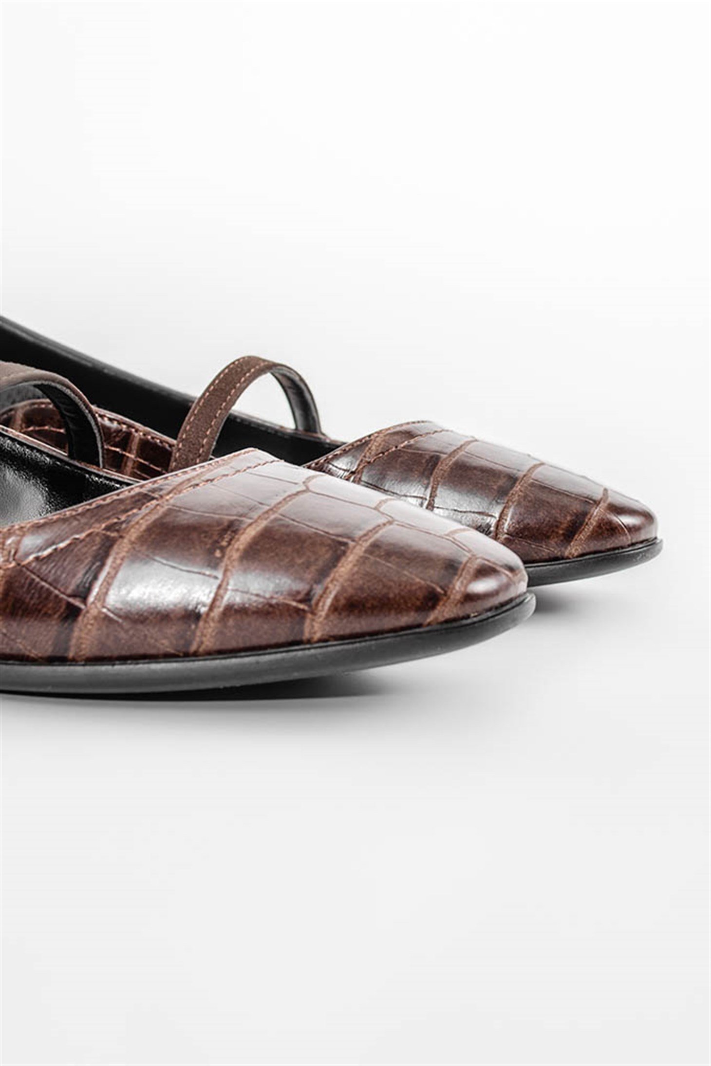 SHOES&MORETOETOE - Kahve Croco - Babet