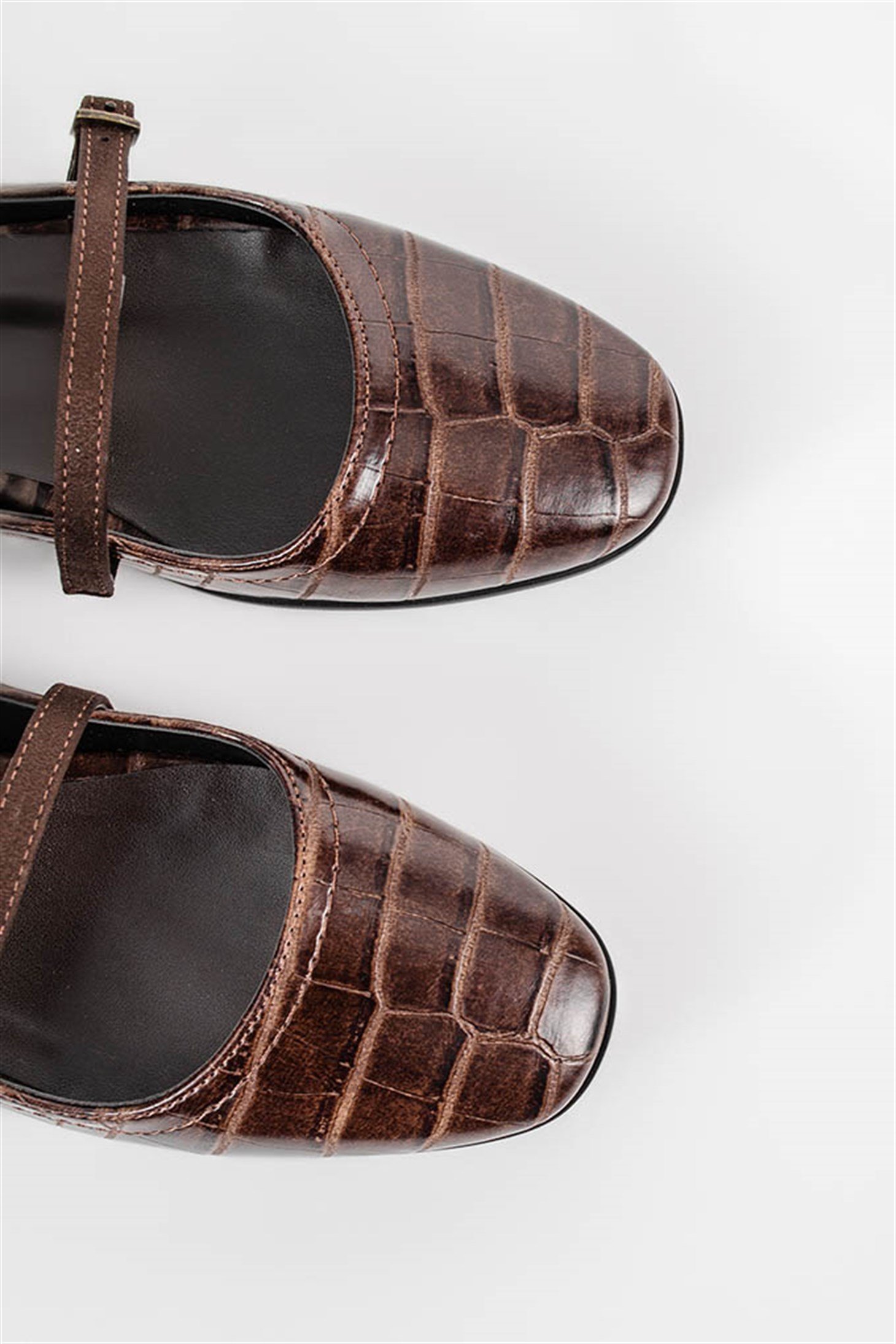 SHOES&MORETOETOE - Kahve Croco - Babet