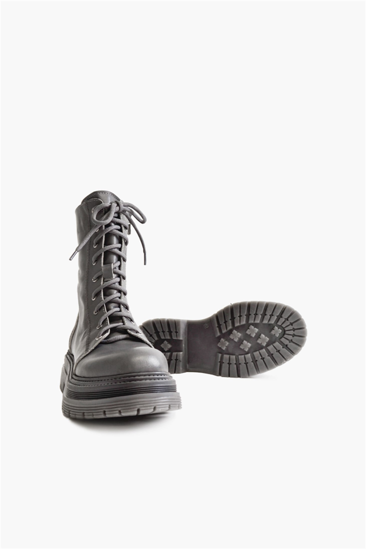 SHOES&MOREETGEETGE - Gri Deri - Bot