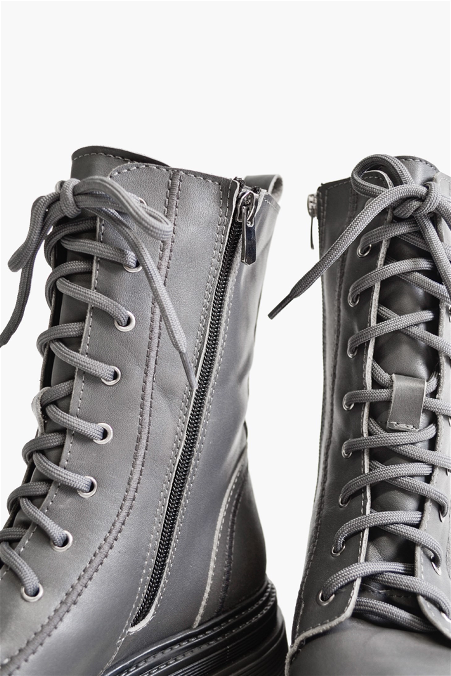 SHOES&MOREETGEETGE - Gri Deri - Bot