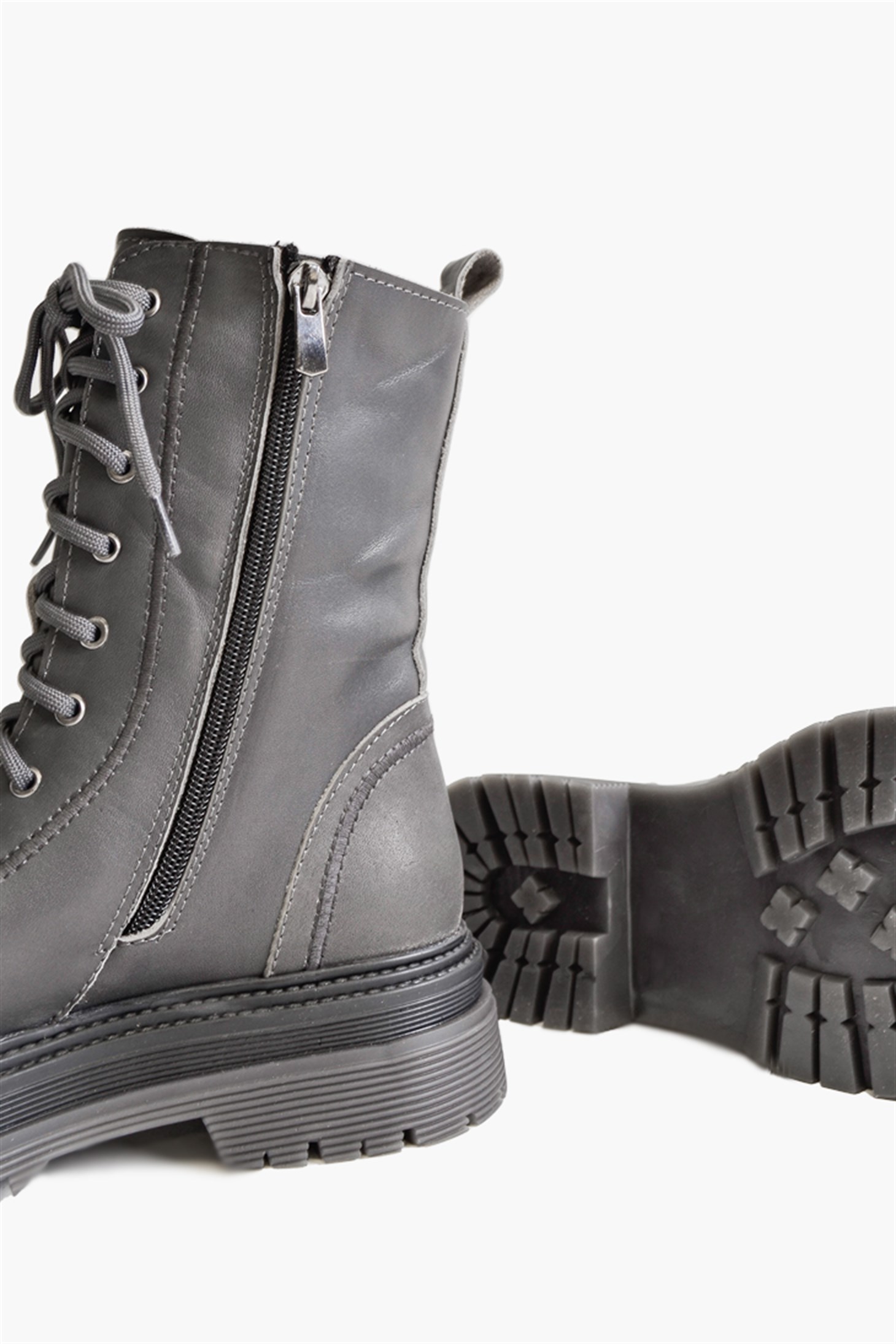 SHOES&MOREETGEETGE - Gri Deri - Bot