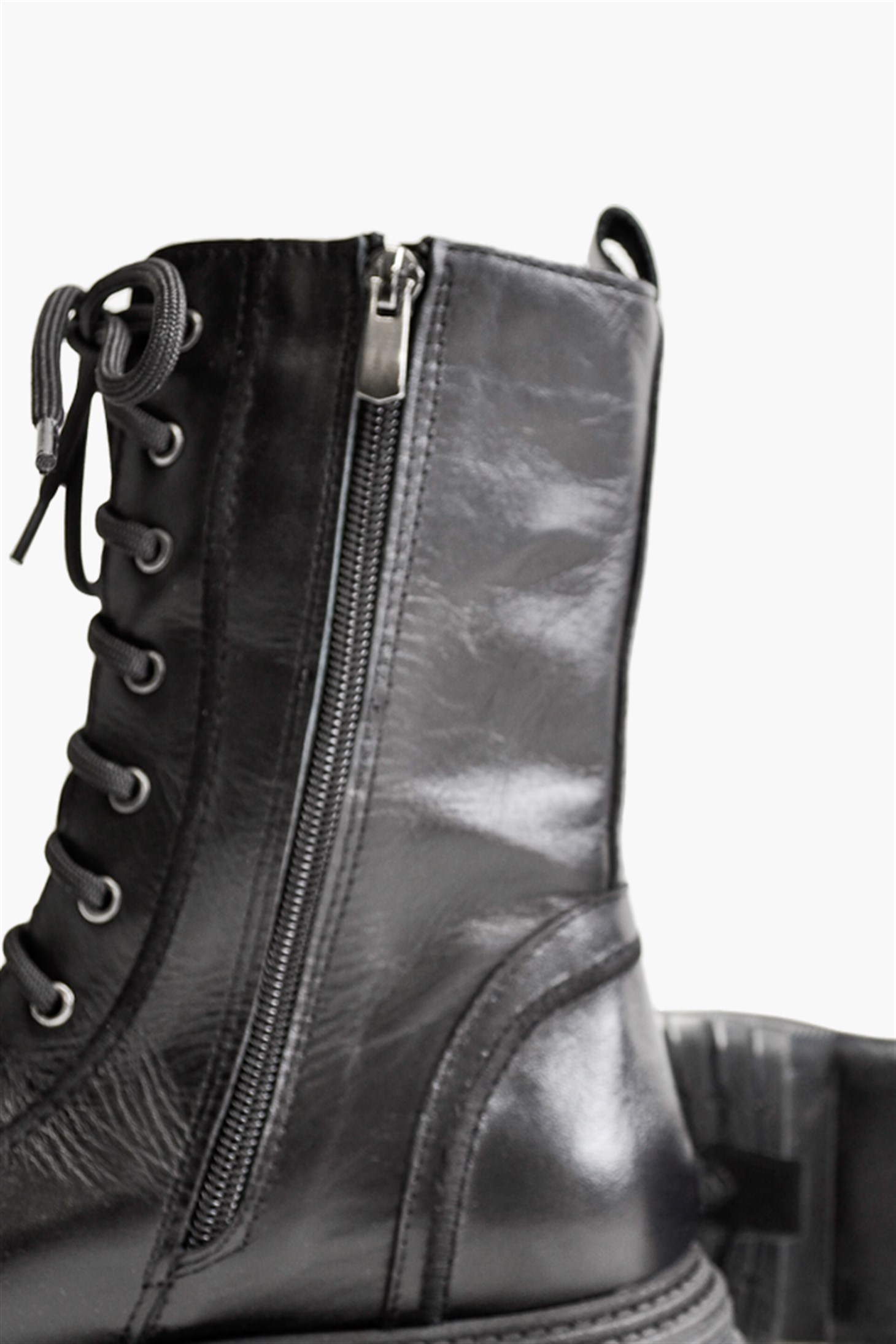 SHOES&MOREETGEETGE - Siyah Deri - Bot