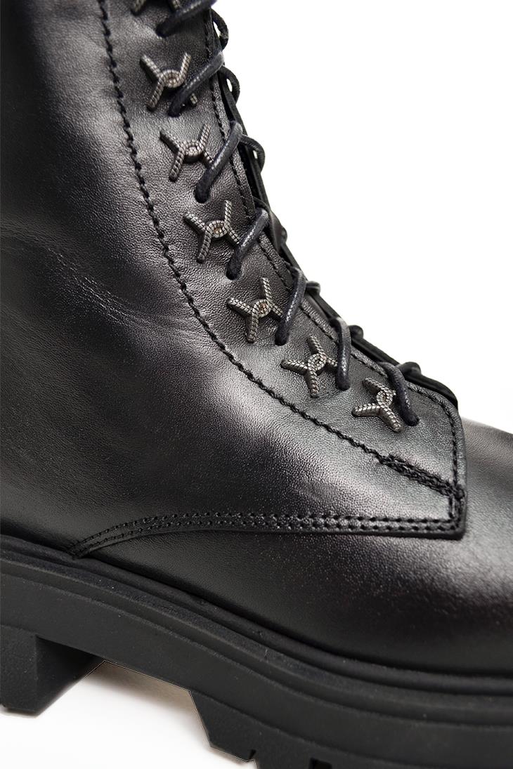 SHOES&MORELAROWLAROW - Siyah Deri - Bot