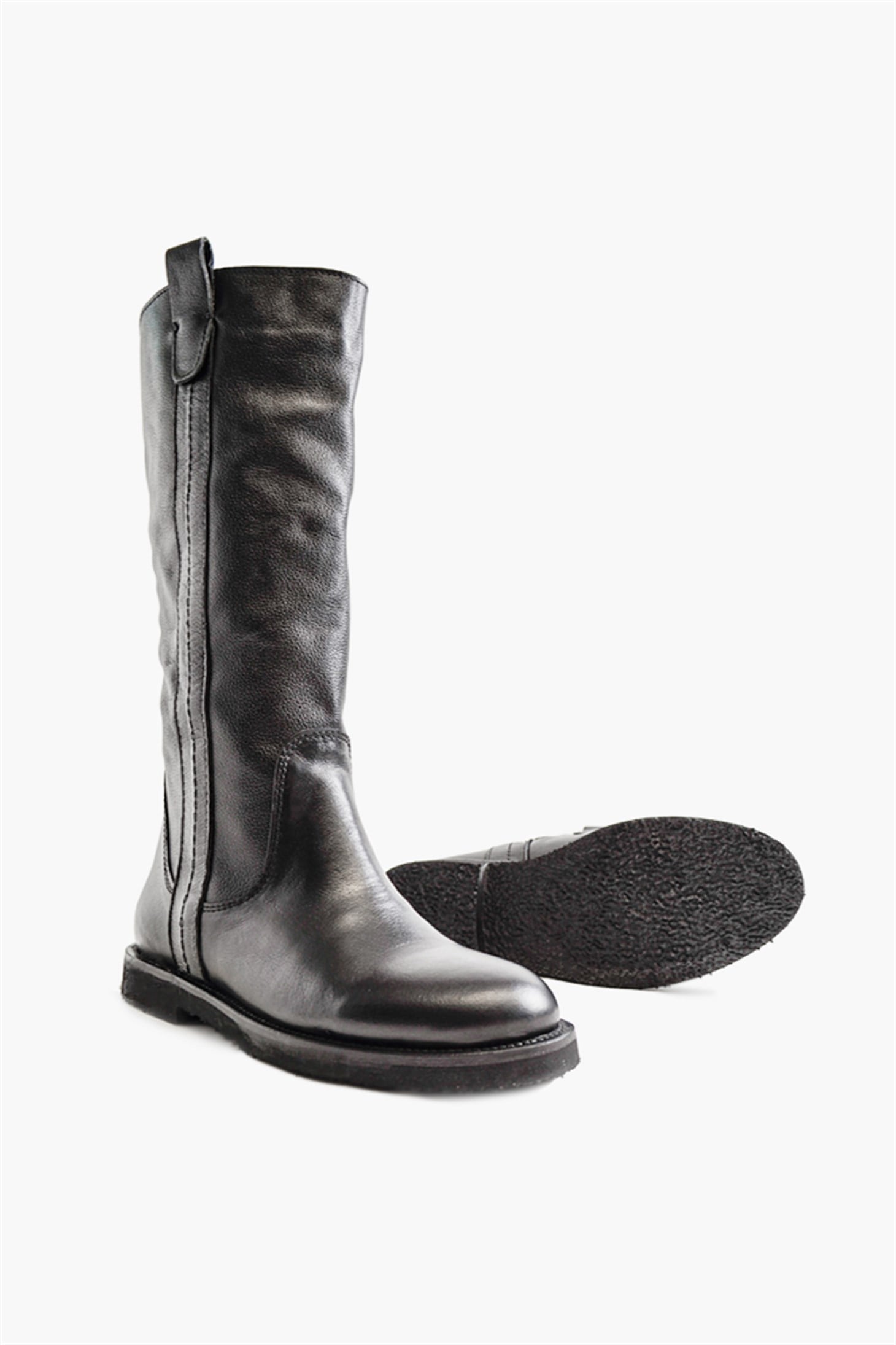 SHOES&MOREOLEMSOLEMS - Siyah Deri - Çizme
