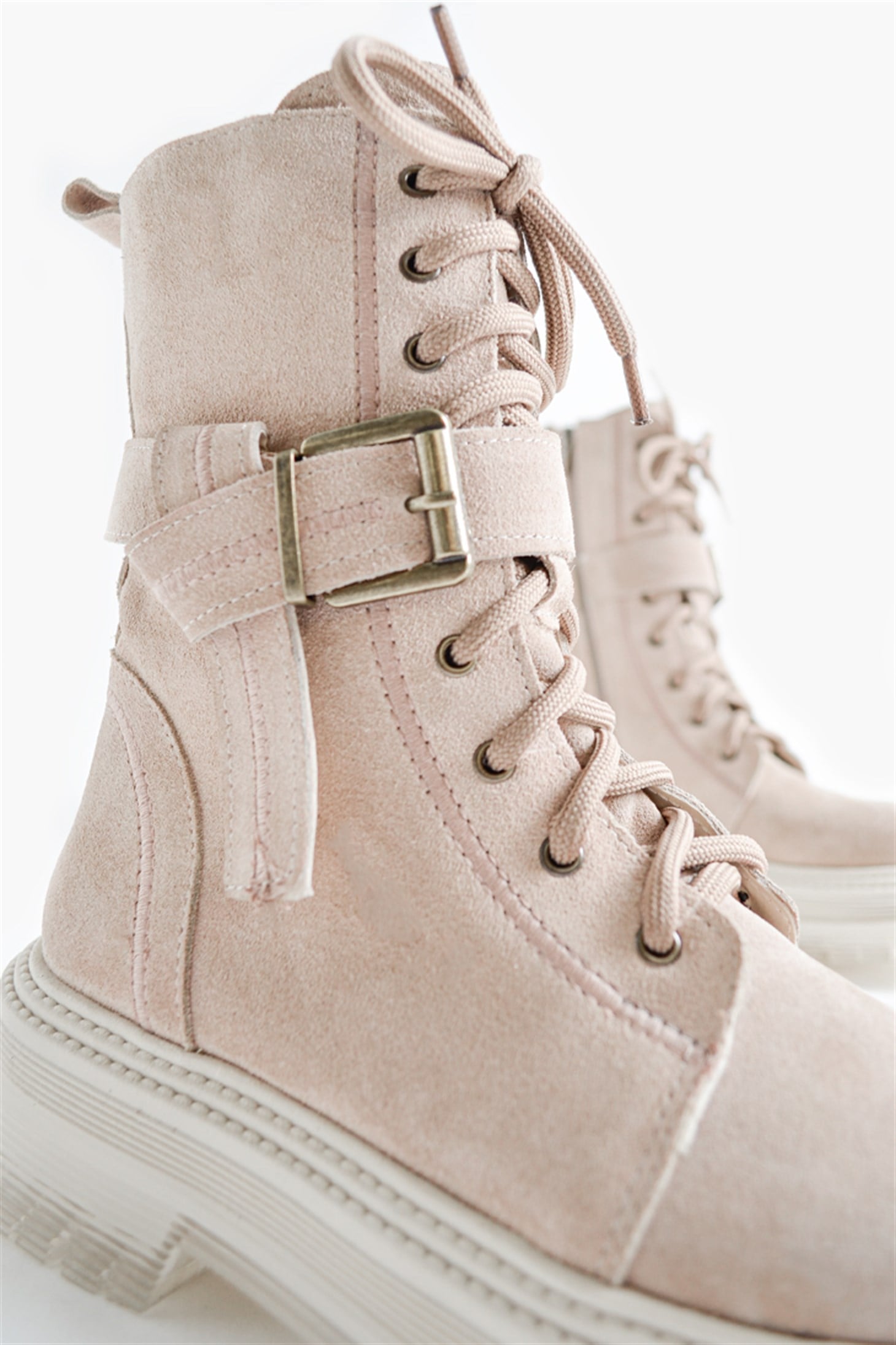 SHOES&MORESELUFESELUFE - Bej Süet - Bot