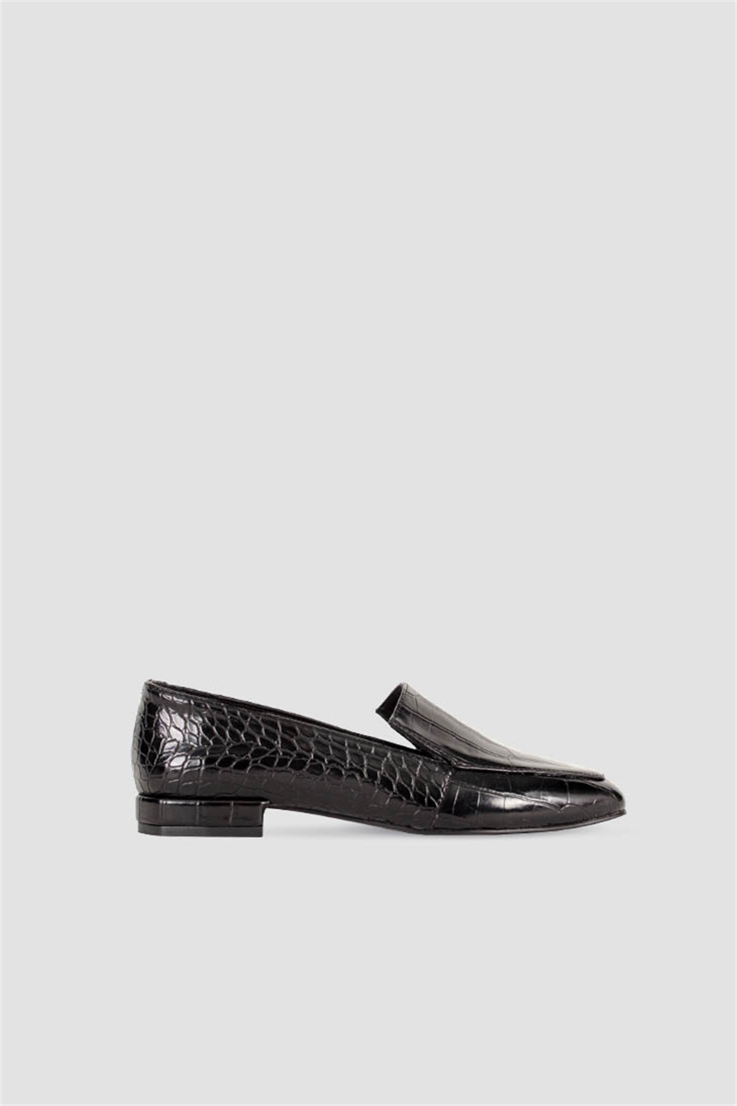 CHIKO - Siyah Croco Deri - Loafer