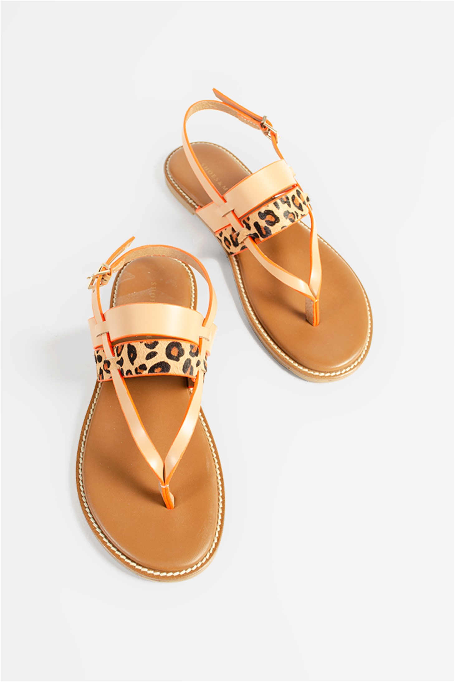 CLEPSOS - Camel Multi - Sandalet