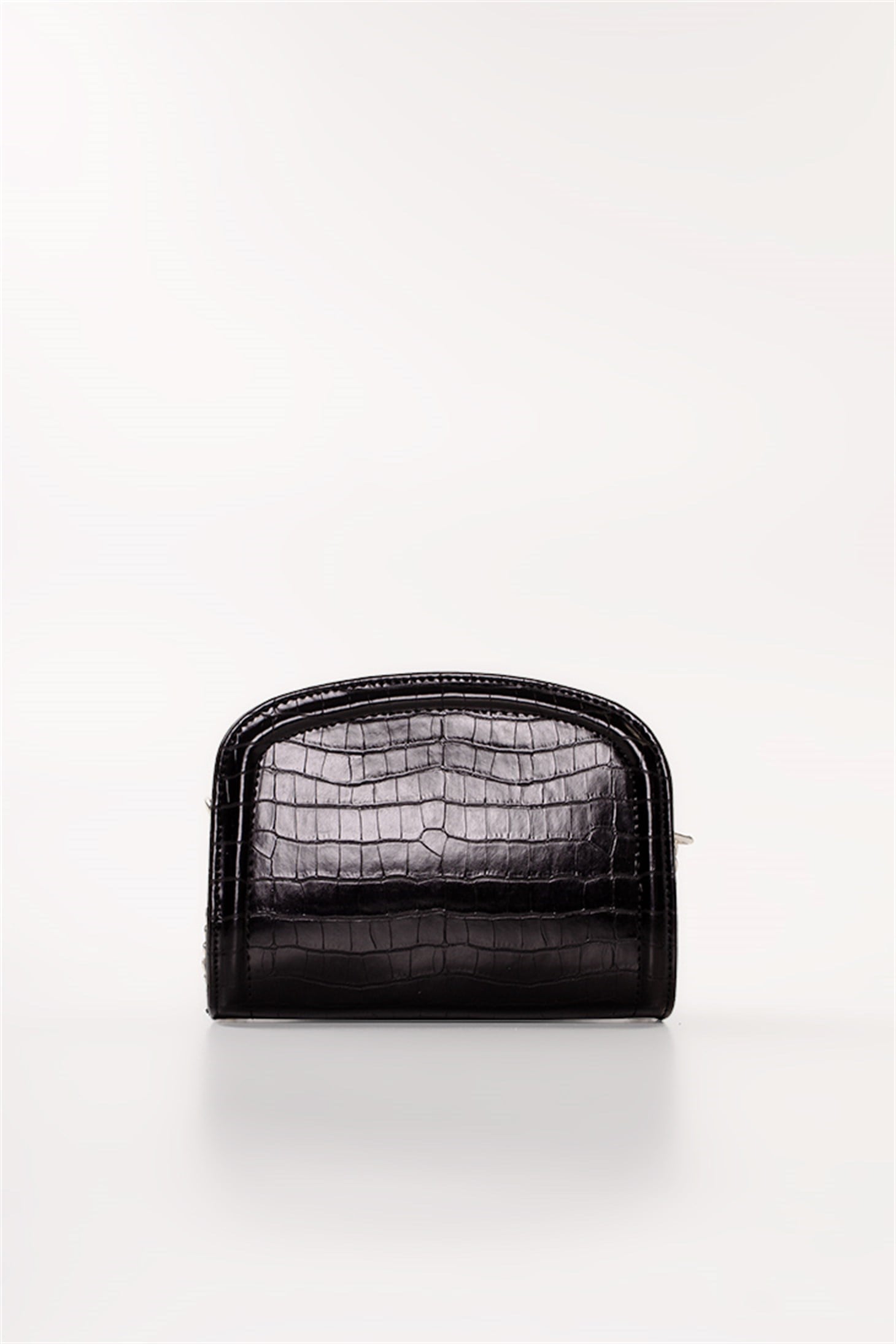 DENISEE - Siyah Croco - Mini Omuz Çanta