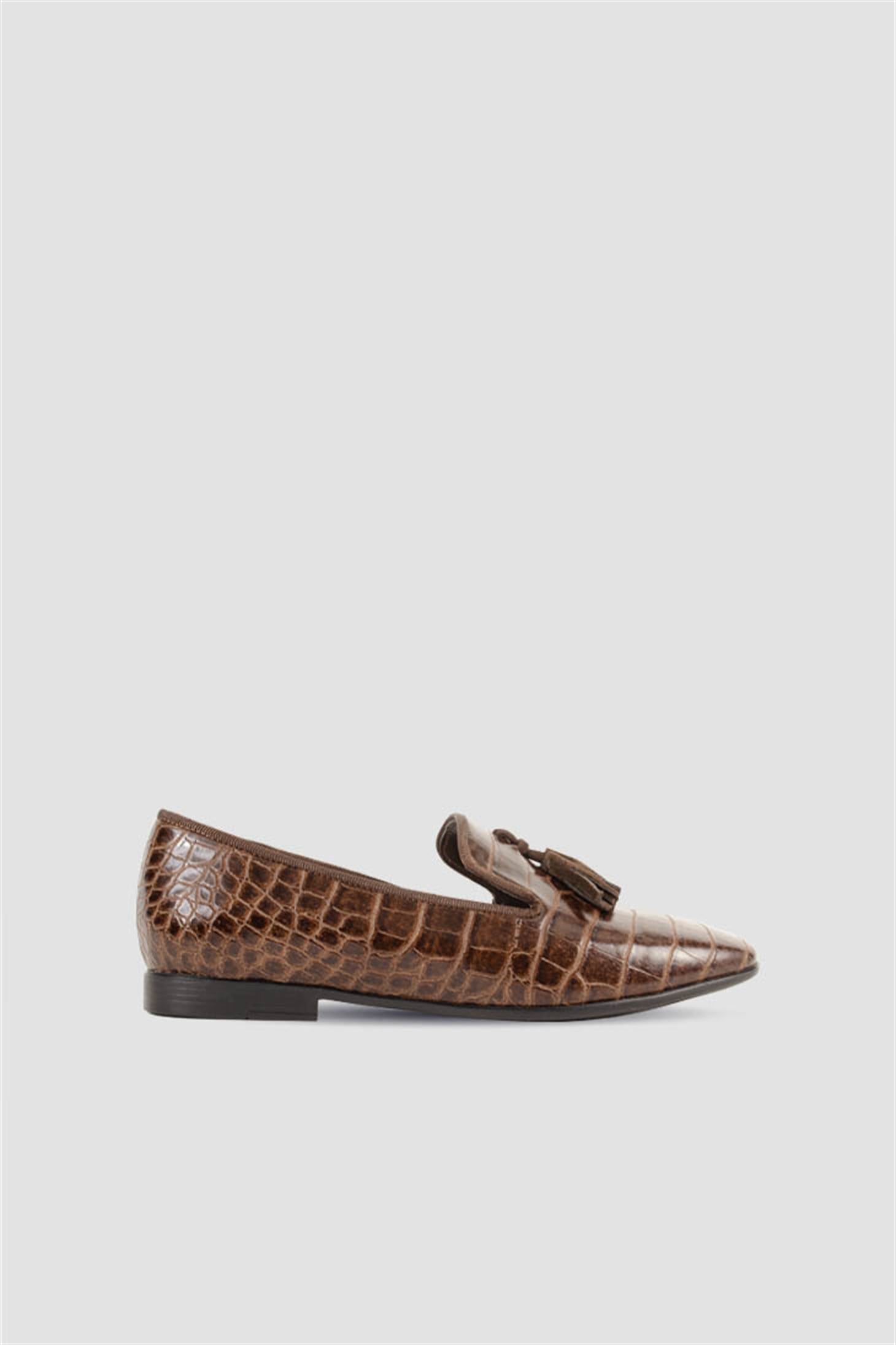 DONNAA - Kahve Croco - Loafer