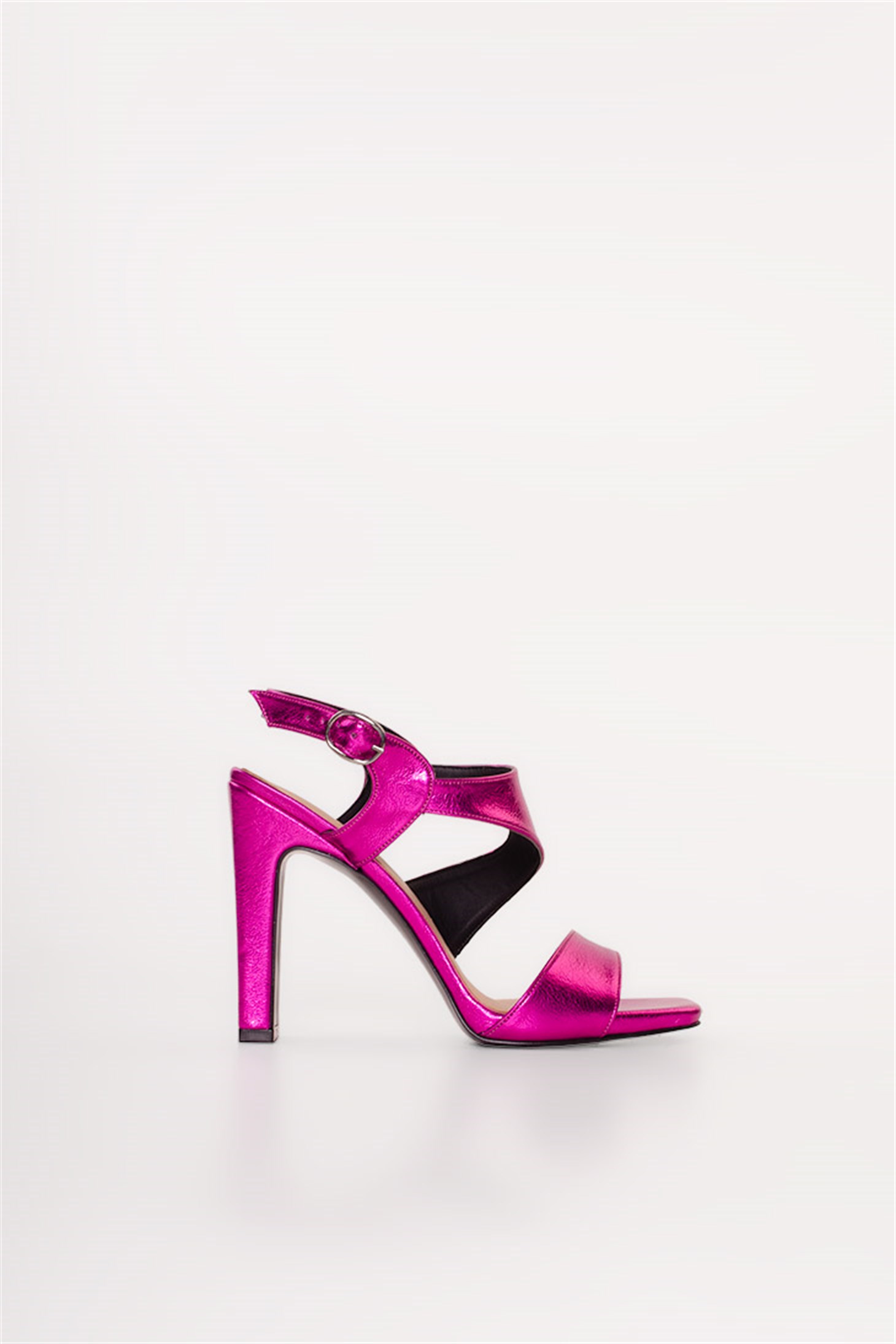 KATSY - Fuşya - Yüksek Blok Topuklu Sandalet