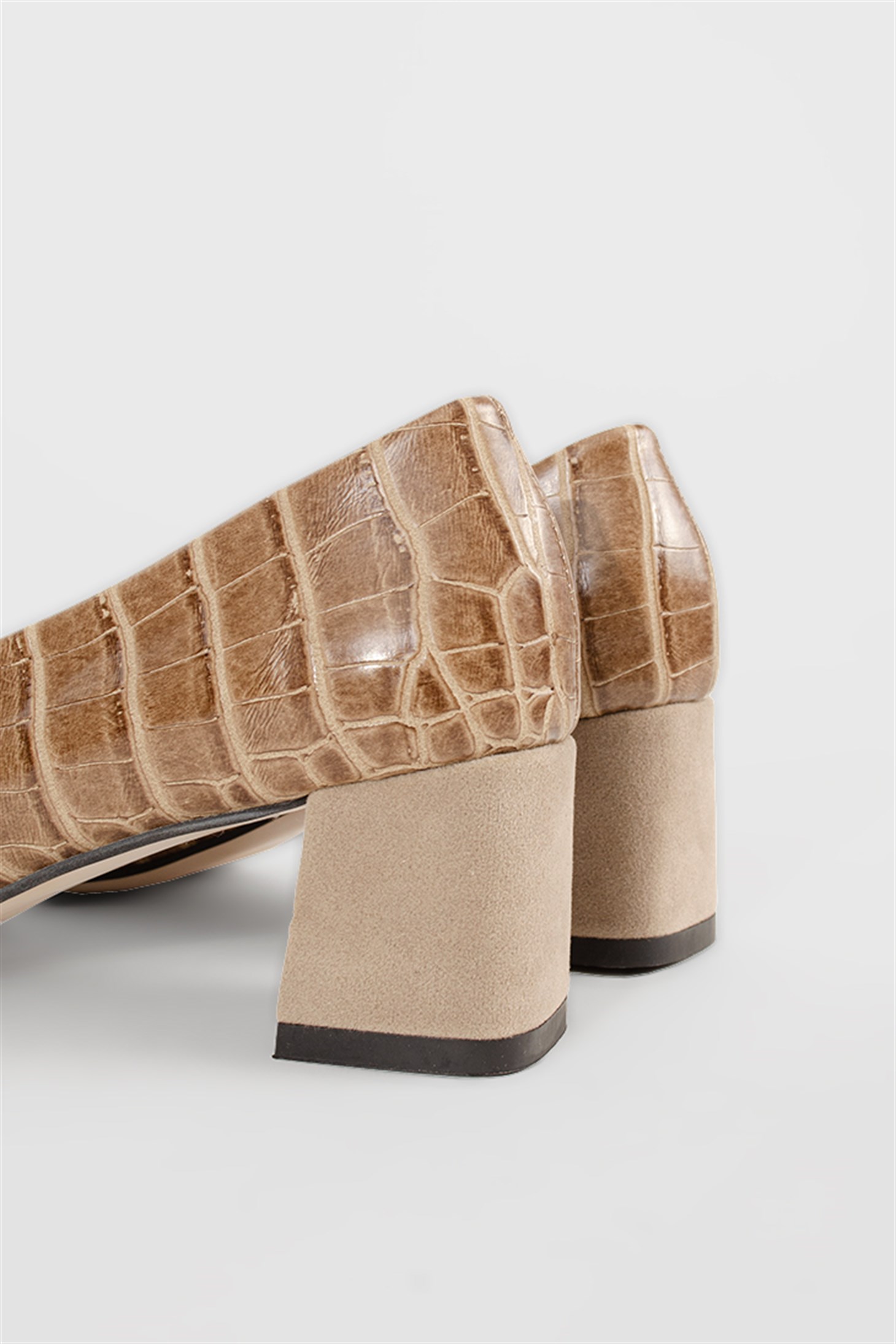 MAYFAIR - Vizon Croco - Orta Topuk