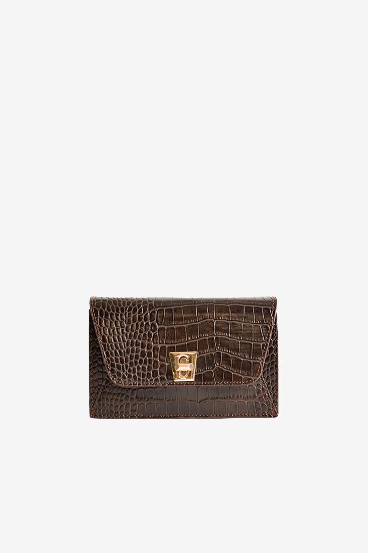 S&M BASICBEXYYBEXYY - Kahve Croco 24 - Mini Omuz Çantası