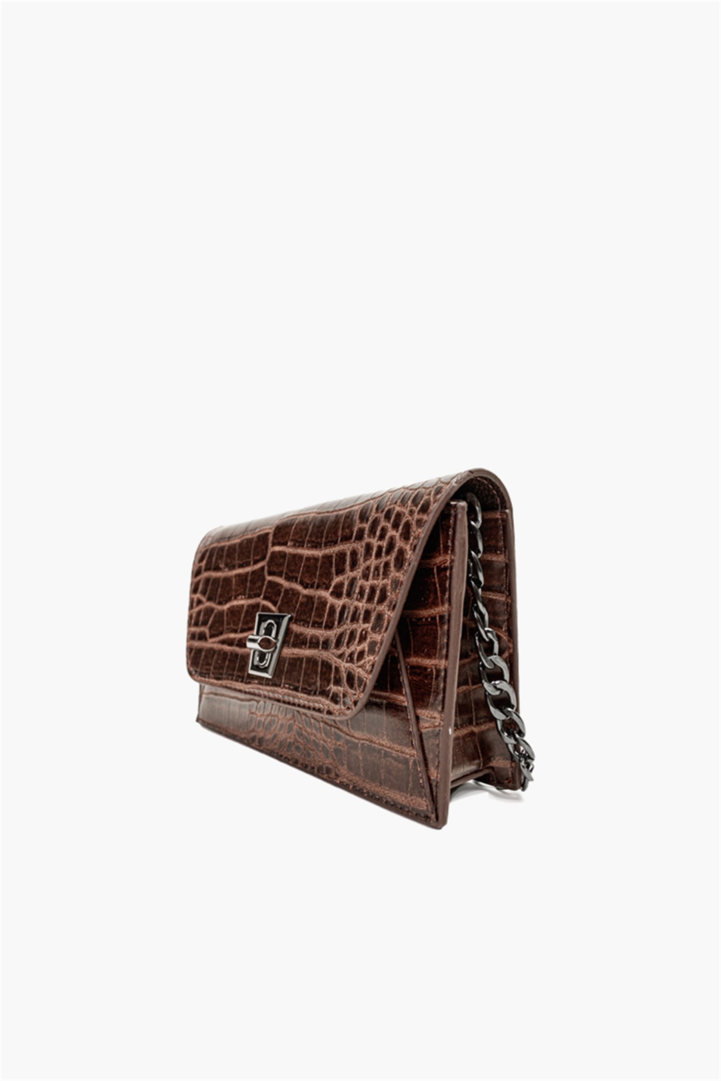 S&M BASICBIXYYBIXYY - Kahve Croco 21 - Mini Omuz Çantası