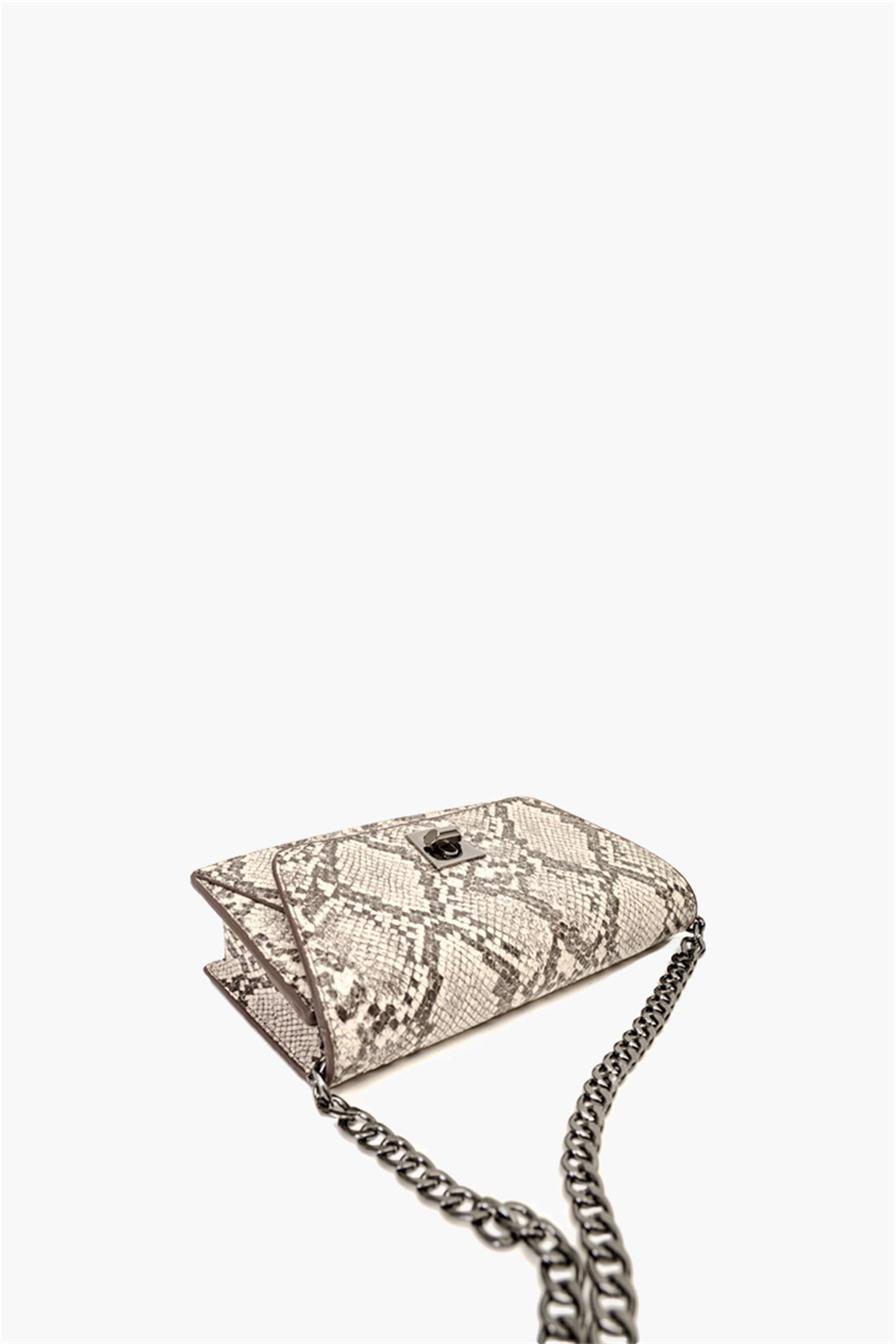 S&M BASICBIXYYBIXYY - Naturel Yılan 21 - Mini Omuz Çantası
