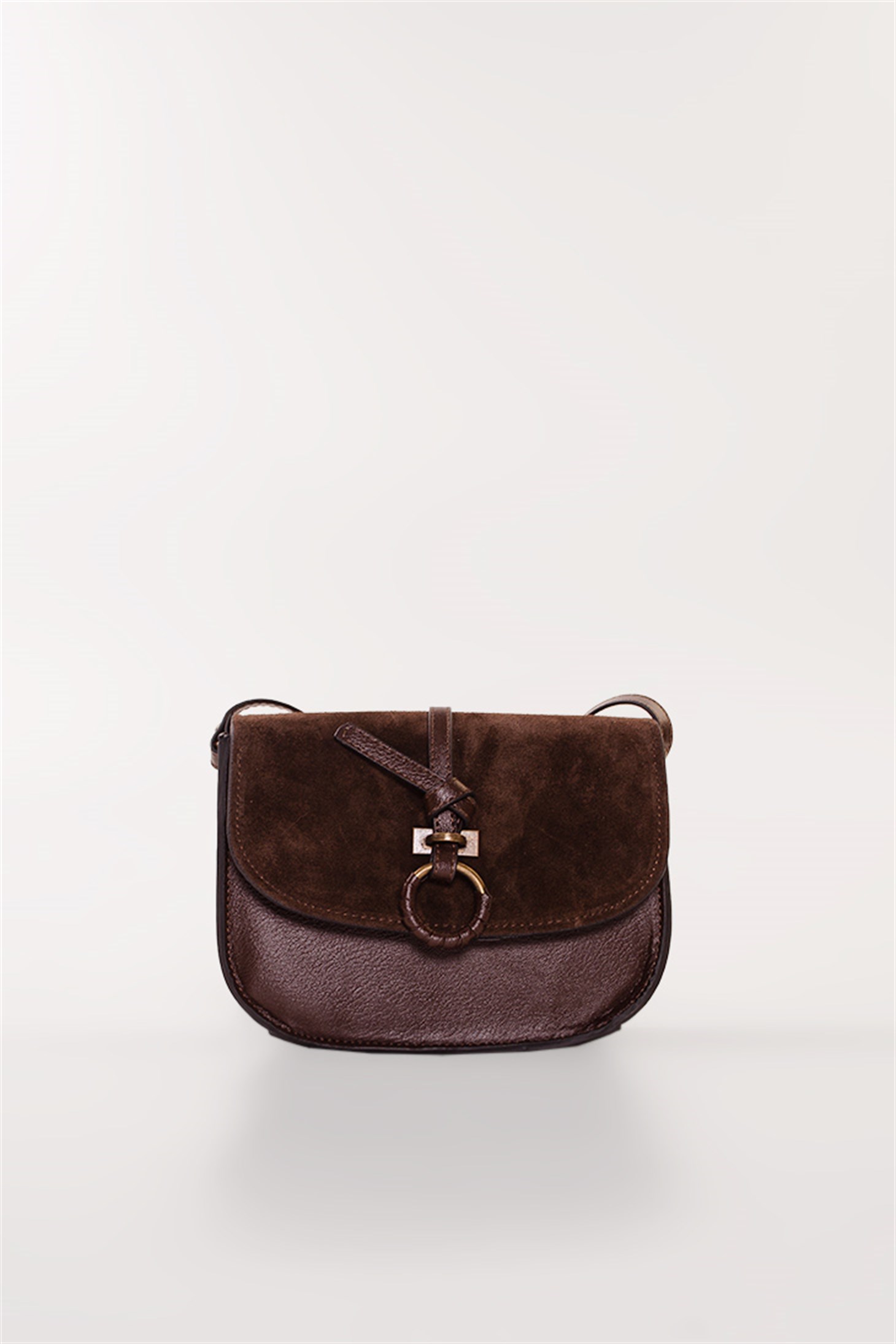 PETTO - Kahve - Mini Saplı Çanta