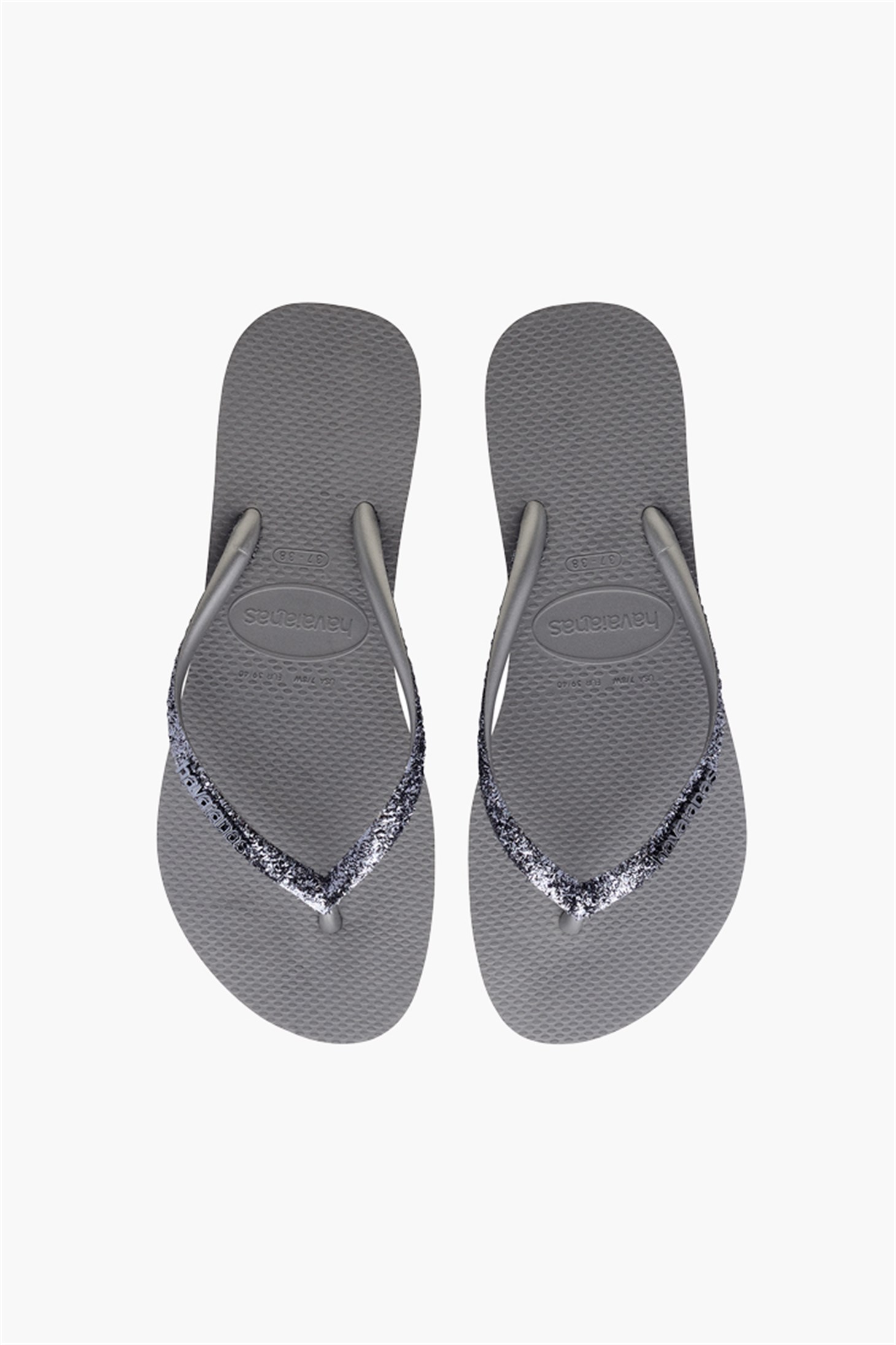 HAVAIANASHAV GLITTERHAV GLITTER - Gümüş - Terlik