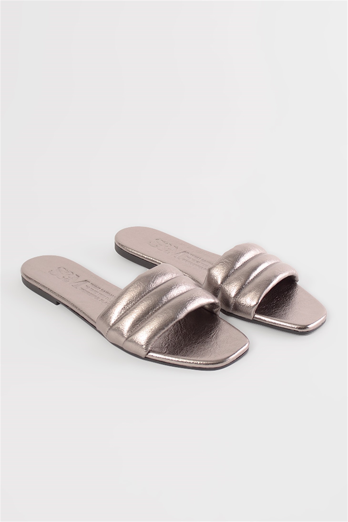 SHOES&MOREPENZOAPENZOA - Kurşun - Terlik