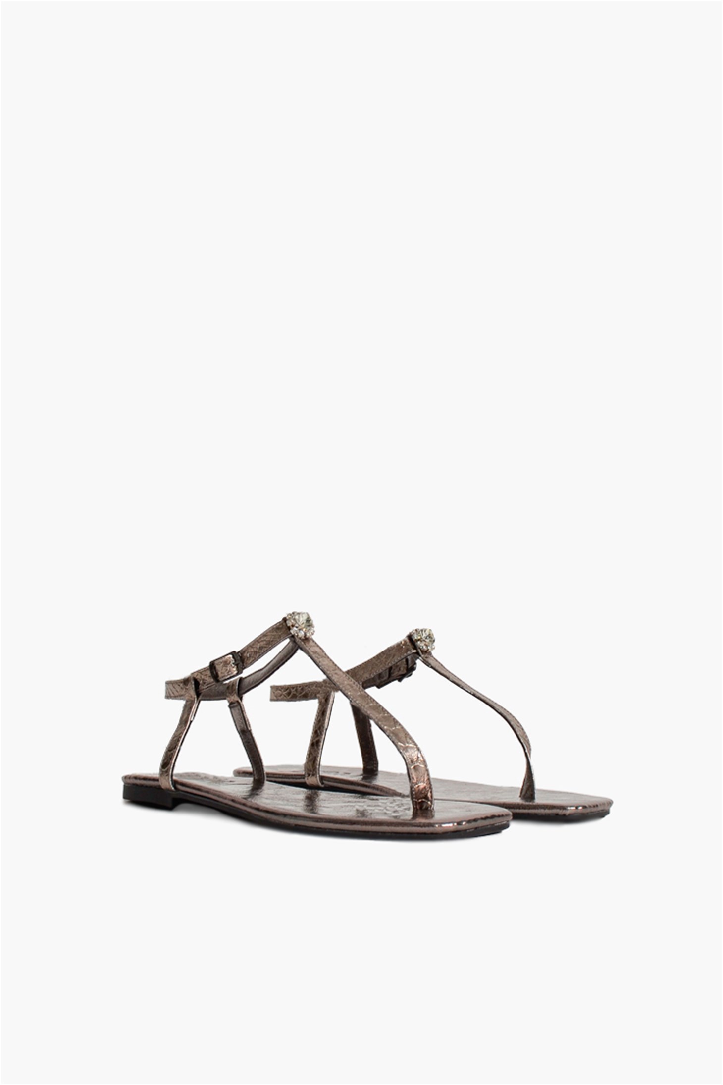 SHOES&MOREBLUNABLUNA - Kurşun Yılan - Sandalet