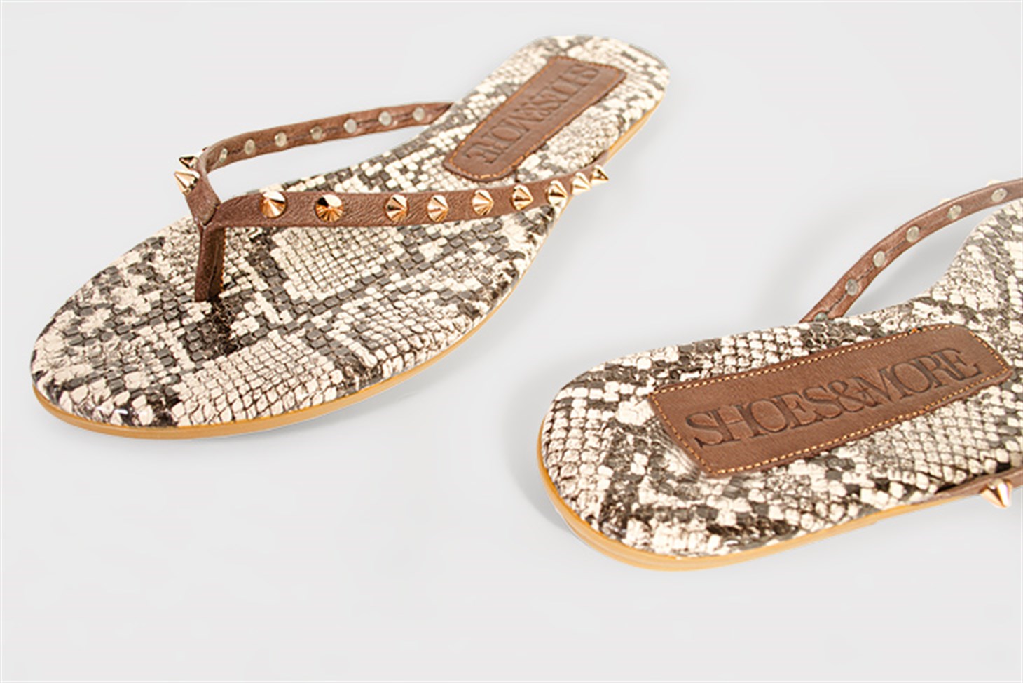 SLOPS - Naturel Yılan - Terlik