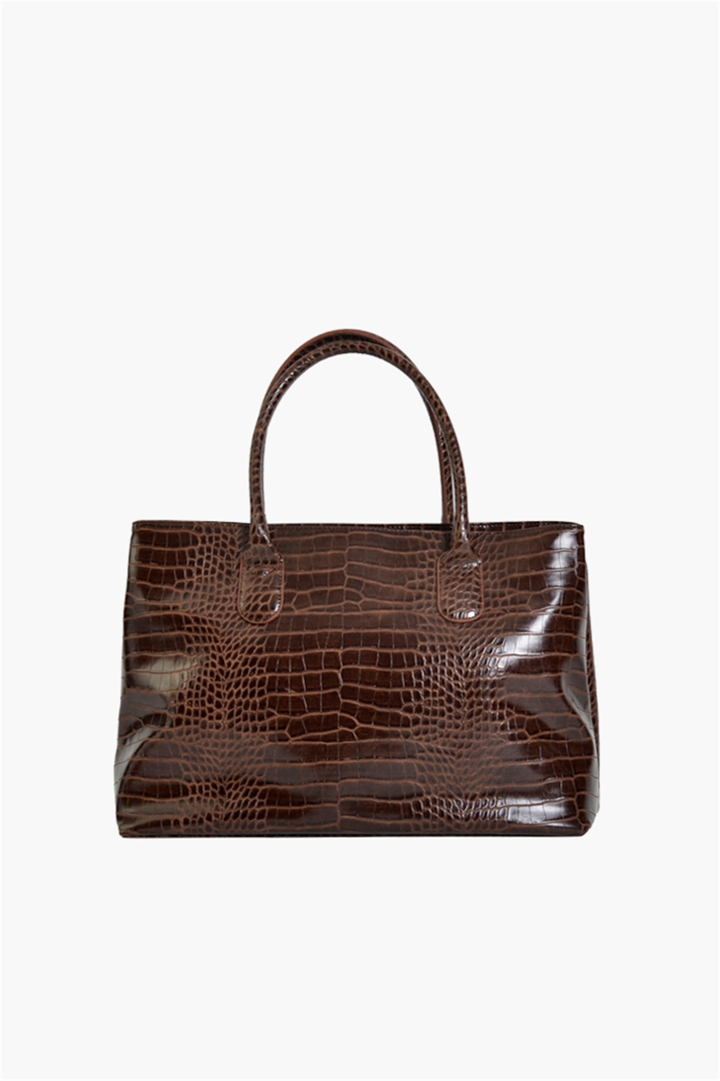 S&M BASICAMELIAAMELIA - Kahve Croco - El Çantası