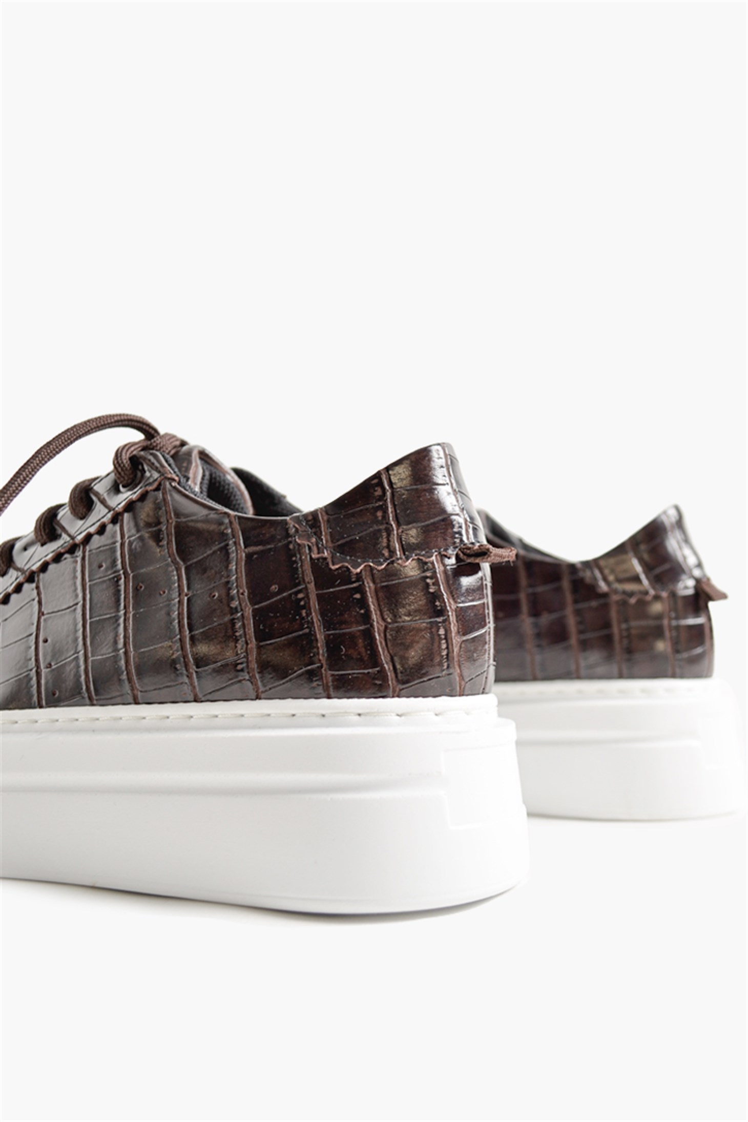 SHOES&MOREBASICCBASICC - Kahve Croco - Spor