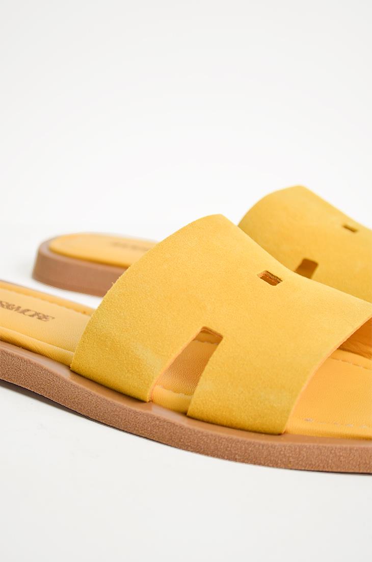 SHOES&MORERONJARONJA - Sarı Süet - Terlik