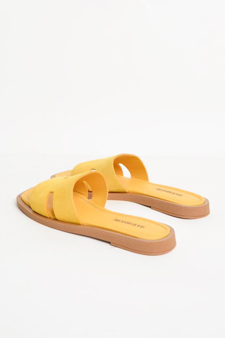 SHOES&MORERONJARONJA - Sarı Süet - Terlik
