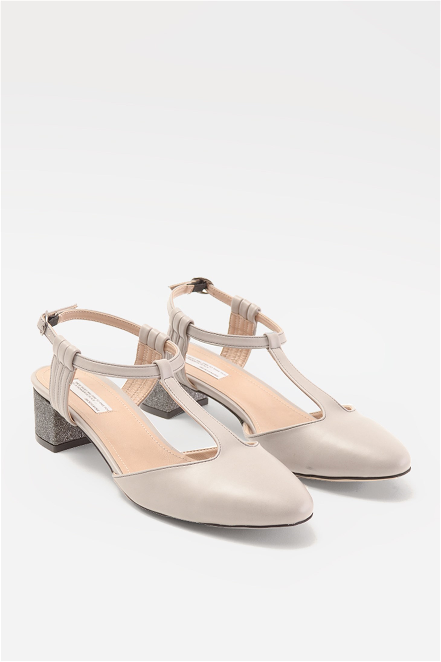 SHOES&MOREBRENSABRENSA - Gri - Kısa Topuk